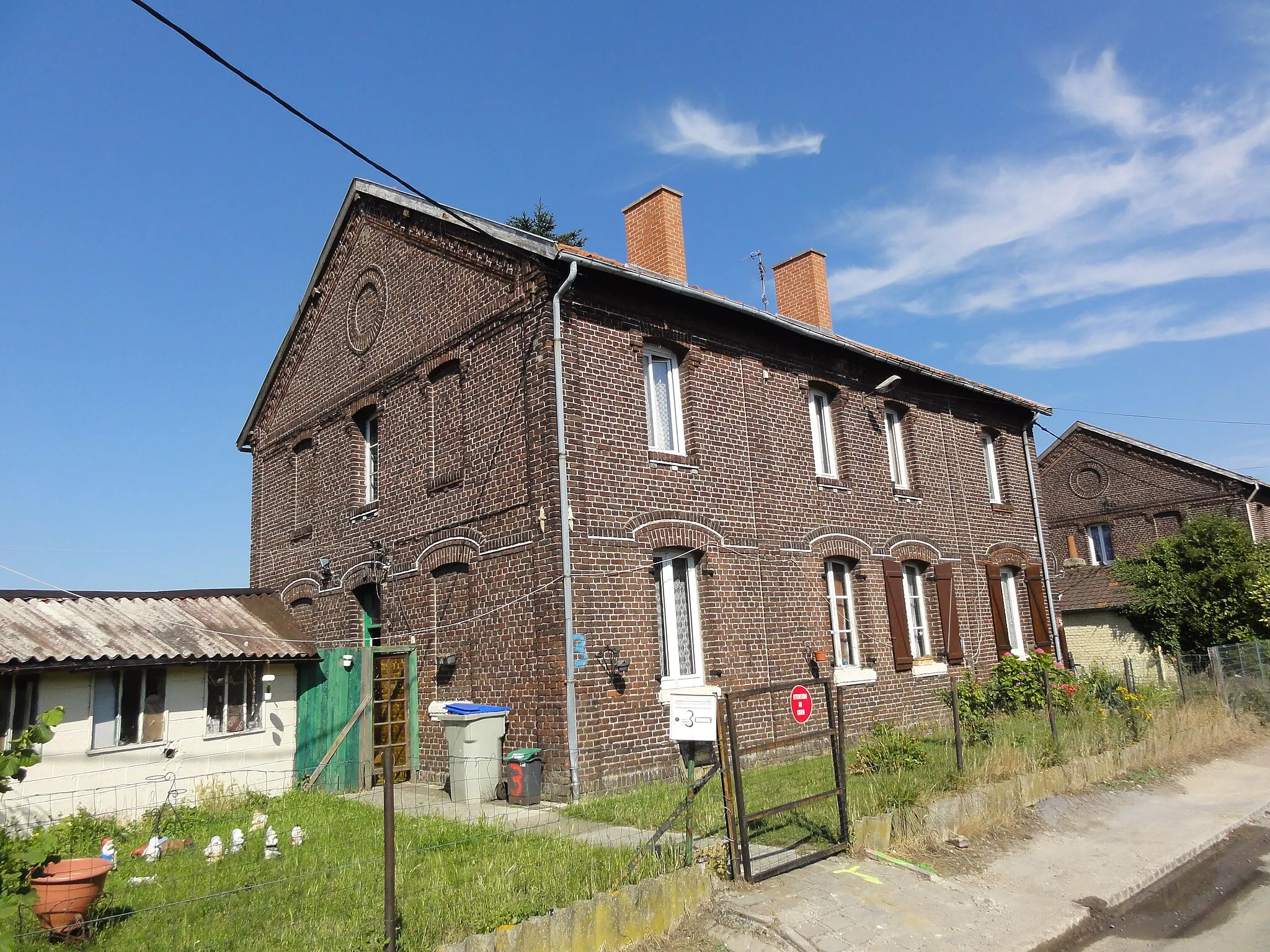 Photo showing: Cités de la Fosse Blignières de la Compagnie des mines d'Anzin, Wavrechain-sous-Denain, Nord, Nord-Pas-de-Calais, France.