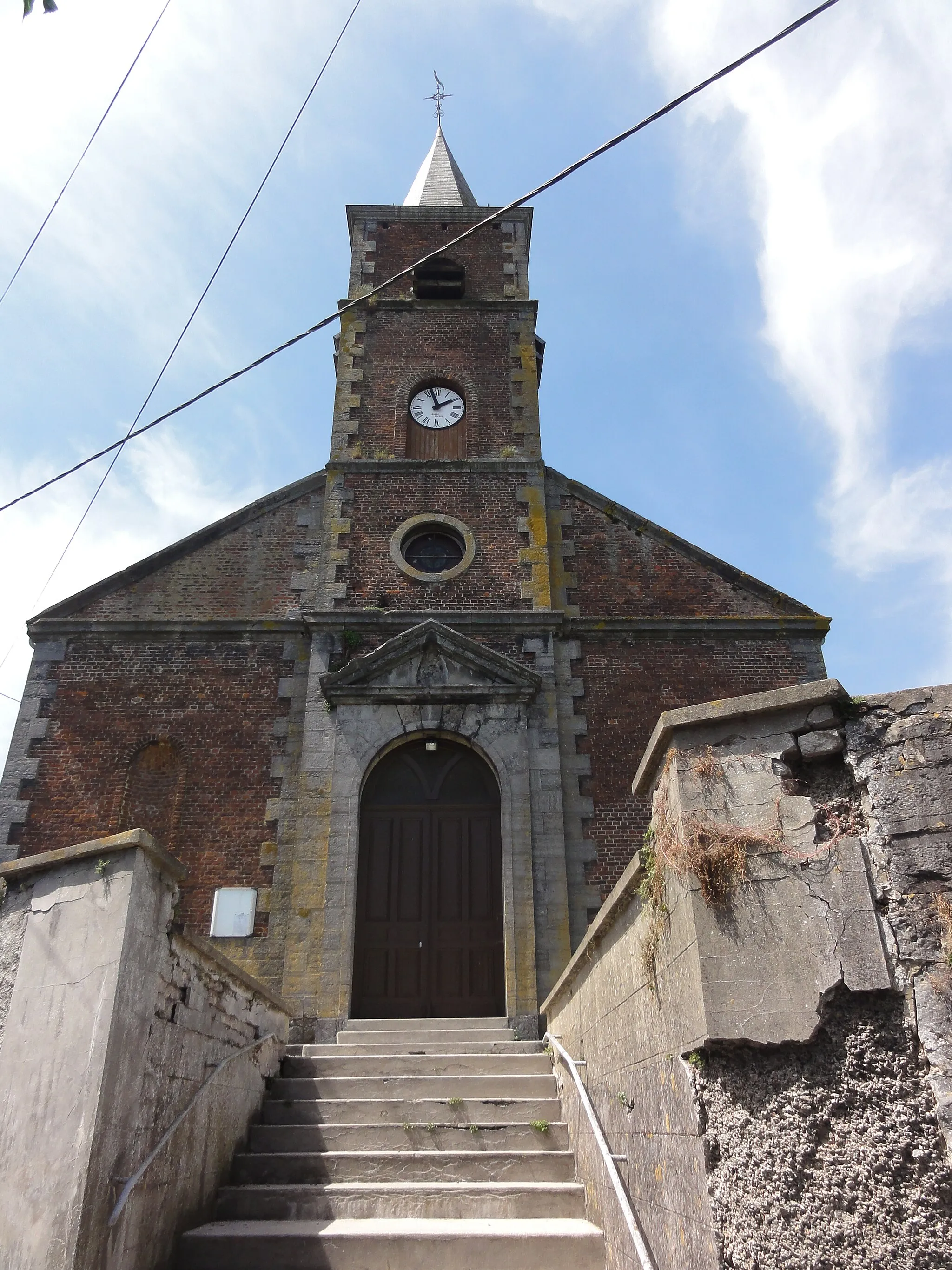 Photo showing: Bettrechies (Nord, Fr) église, façade