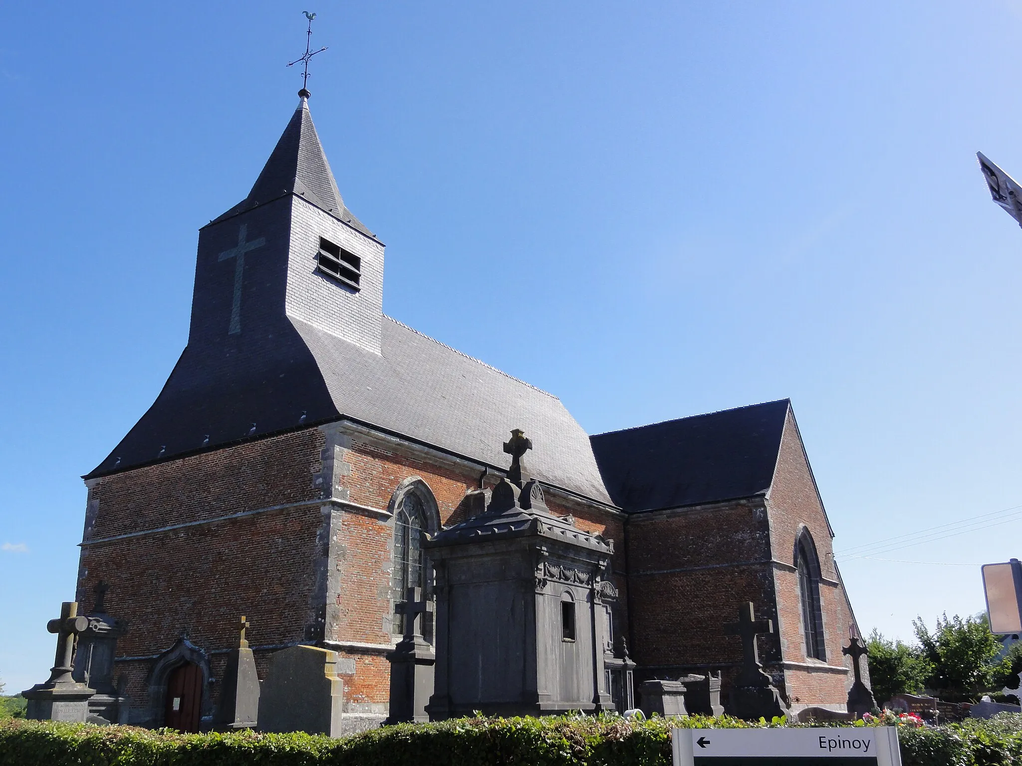 Photo showing: Clairfayts (Nord, Fr) église coté tour