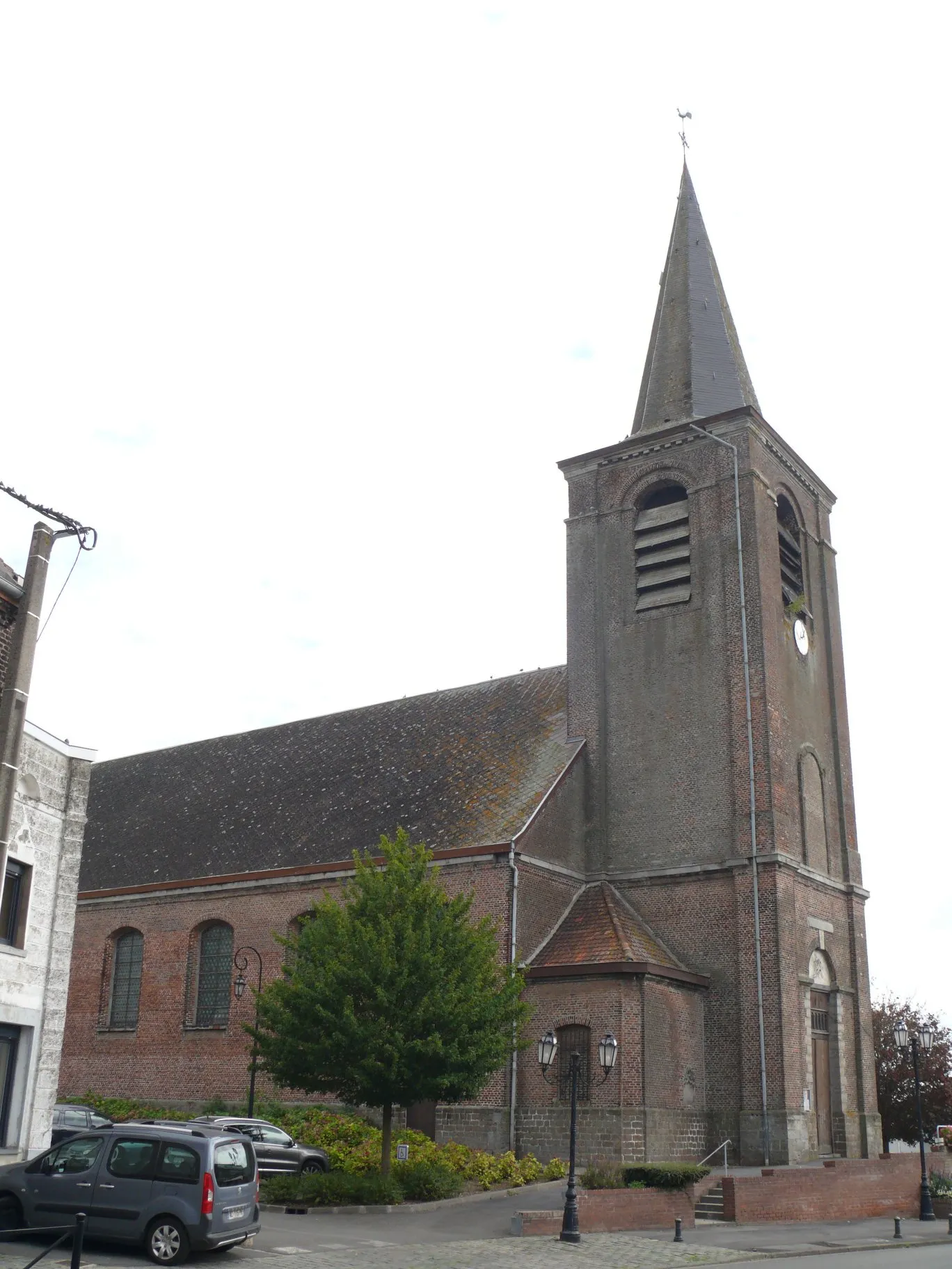 Photo showing: Saint-Brice's church of Rumegies (Nord, France).