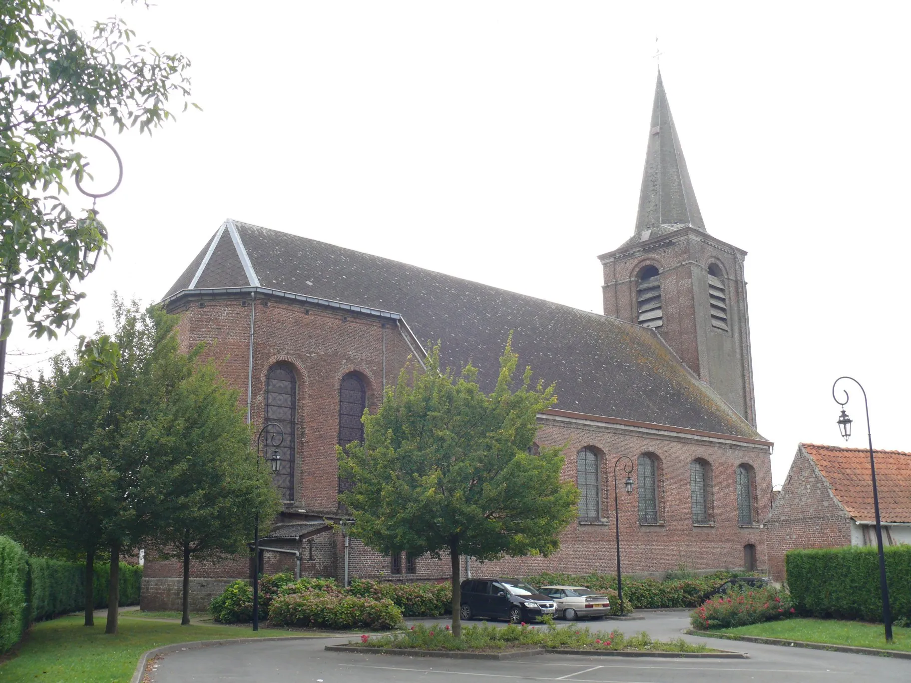 Photo showing: Saint-Brice's church of Rumegies (Nord, France).