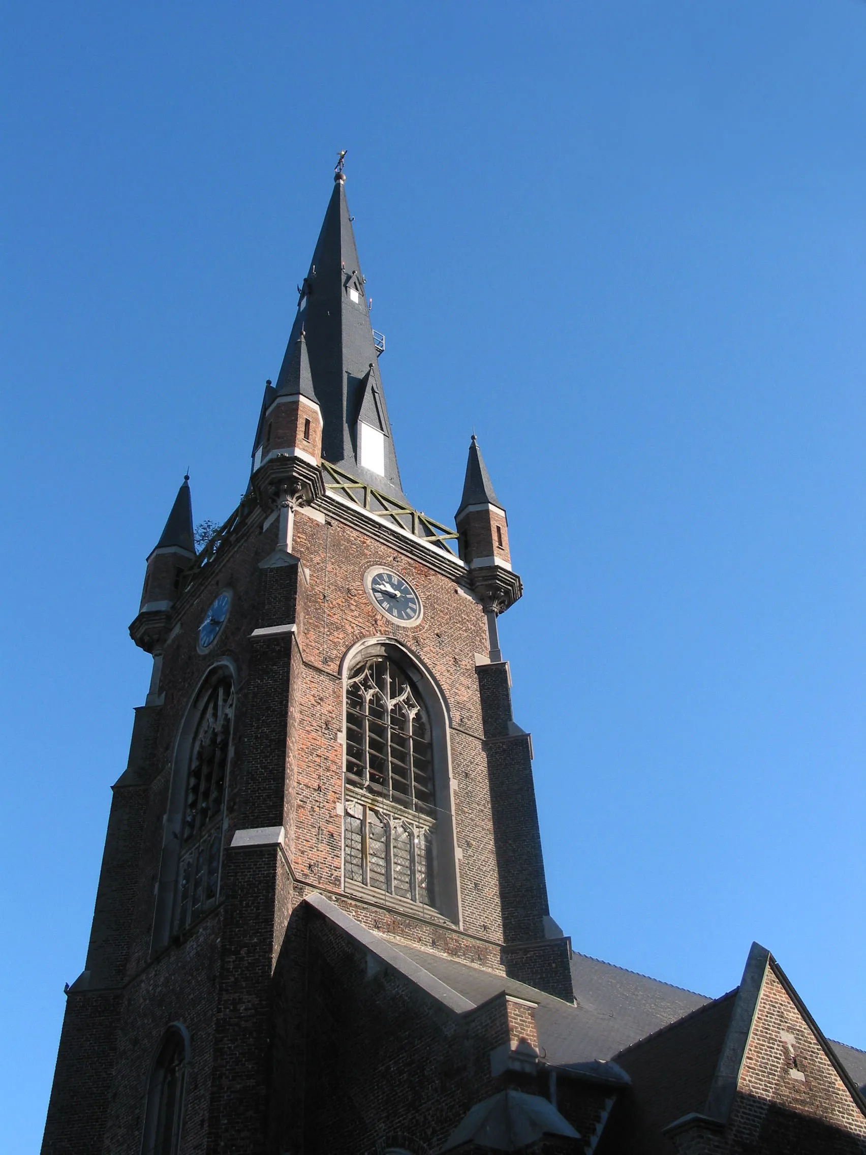 Photo showing: Gosselies (Belgium), the St. John the Baptist Church. (XVI-XIXth centuries).