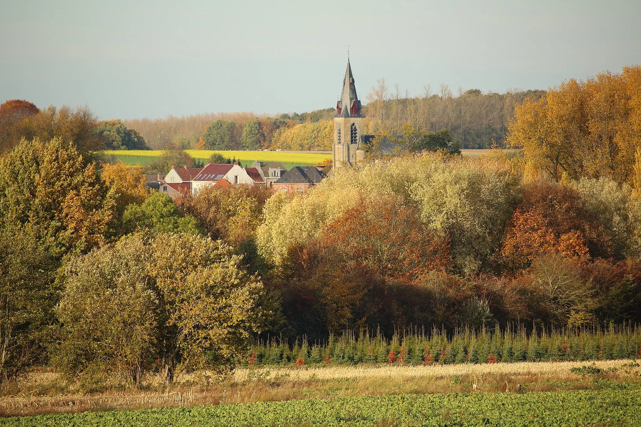 Photo showing: zicht op Hillegem, Herzele, Vlaanderen, België