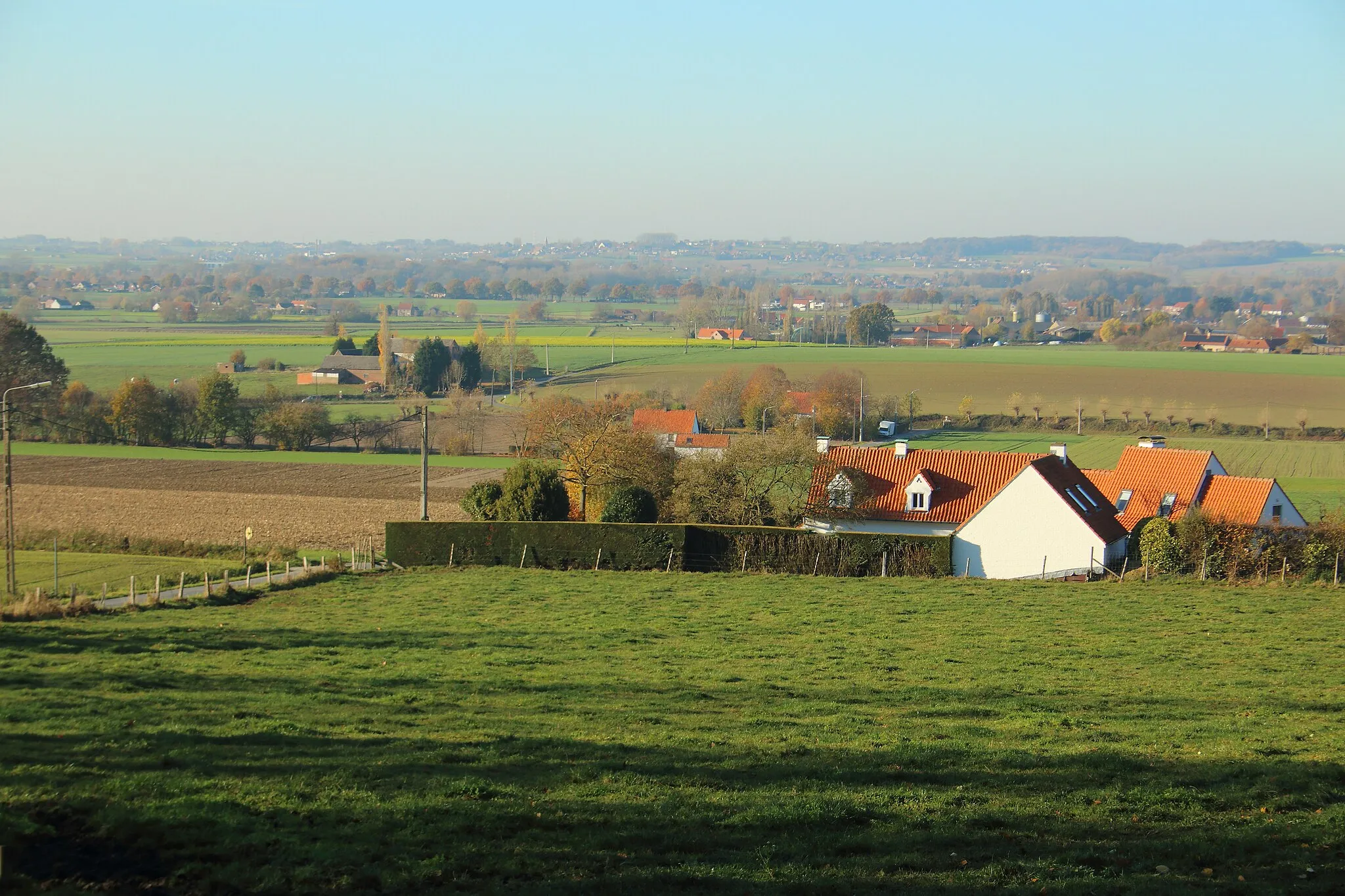 Photo showing: Vlaamse Ardennenlandschap, Maarkedal/Oudenaarde, Vlaanderen, België