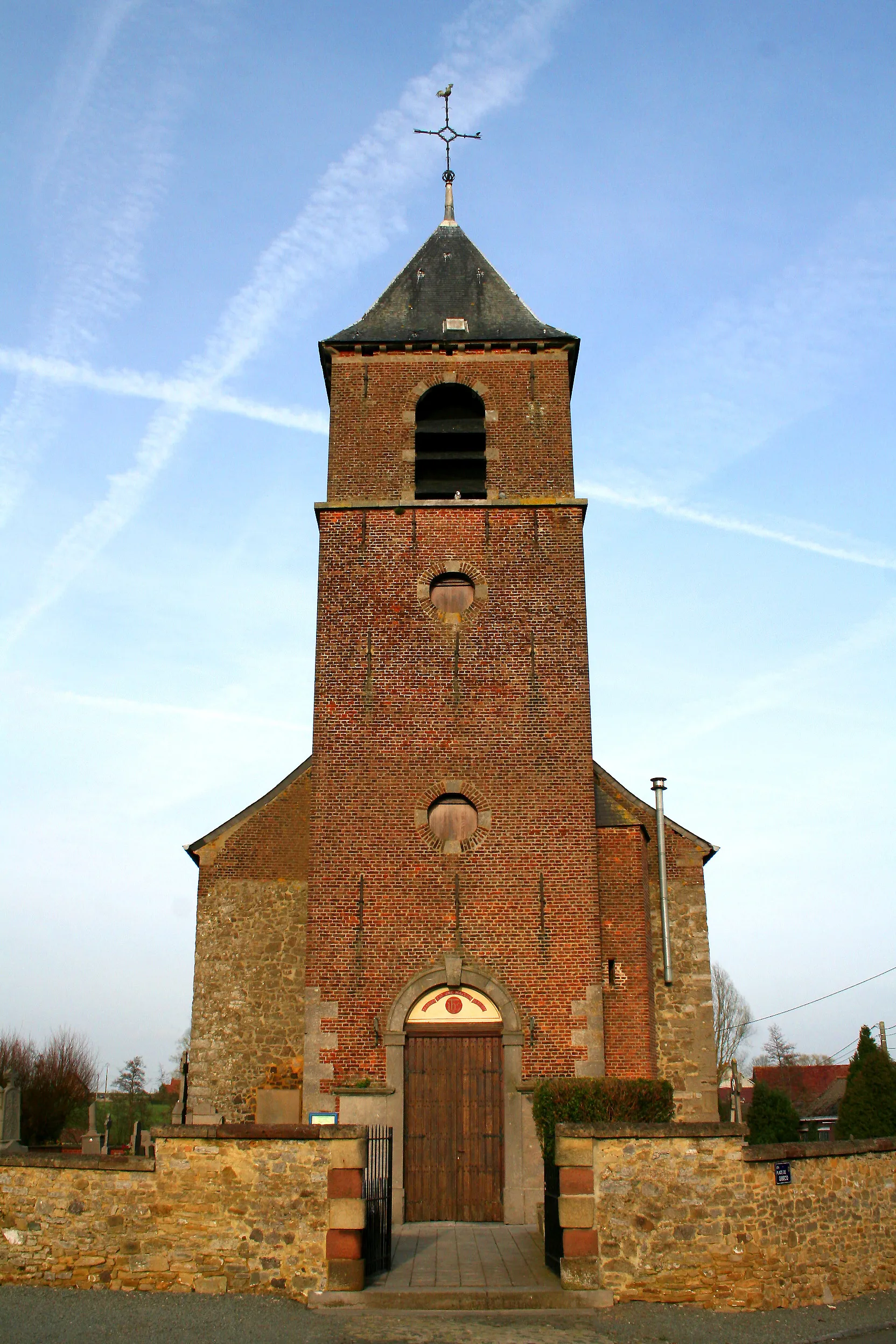 Photo showing: Gibecq (Belgium), Peter’s church (1743).