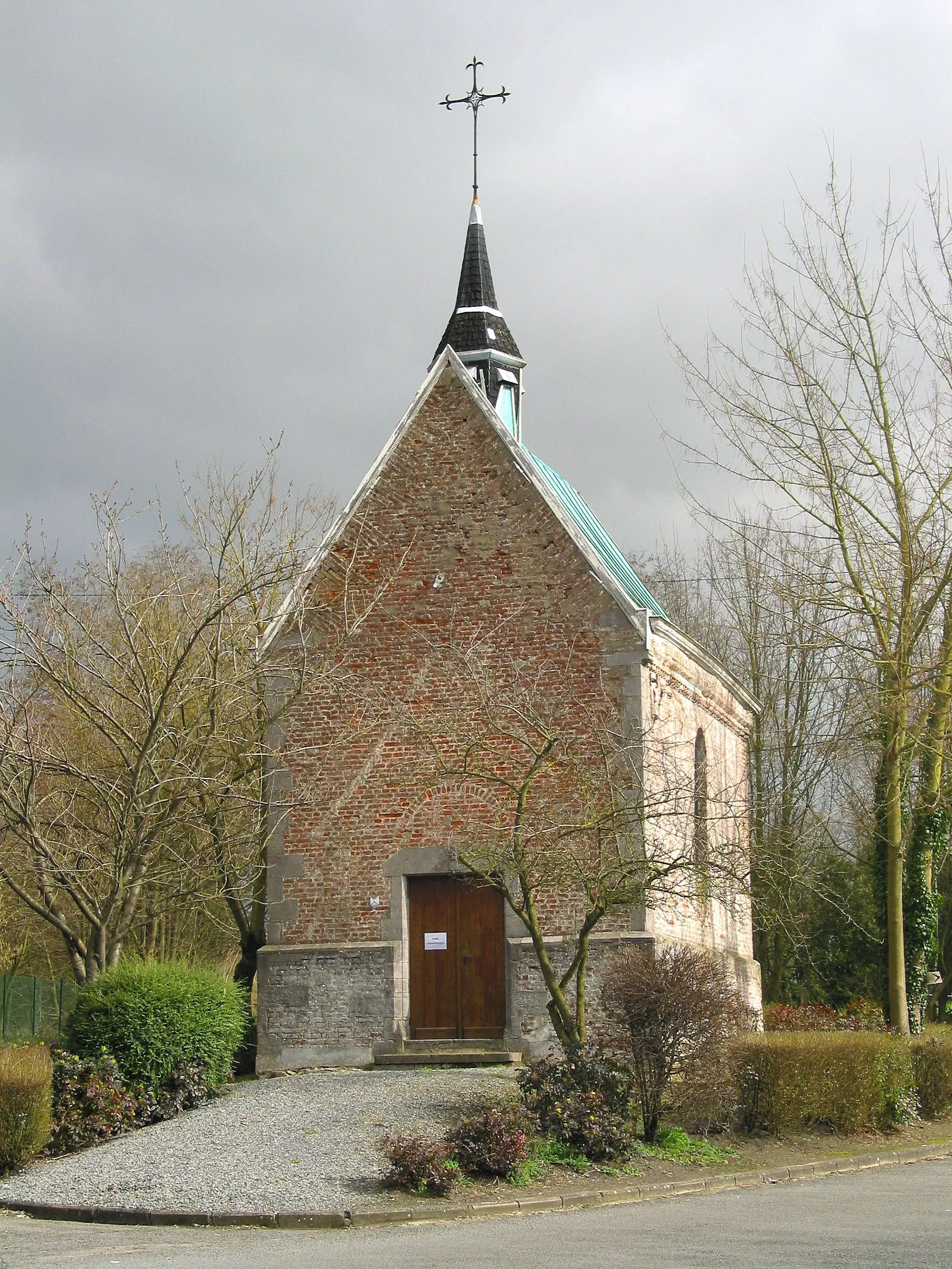 Photo showing: Obourg (Belgium), the St. Macarius chapel (1616).