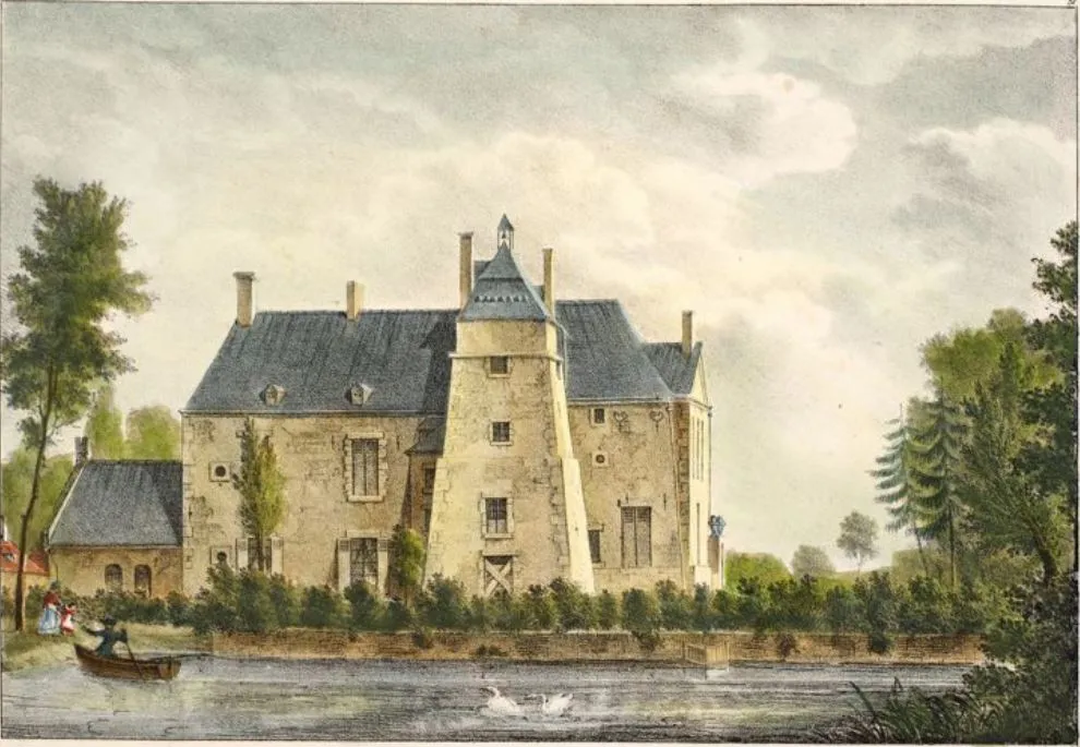 Photo showing: 22. Vue du Château de Louvignies.