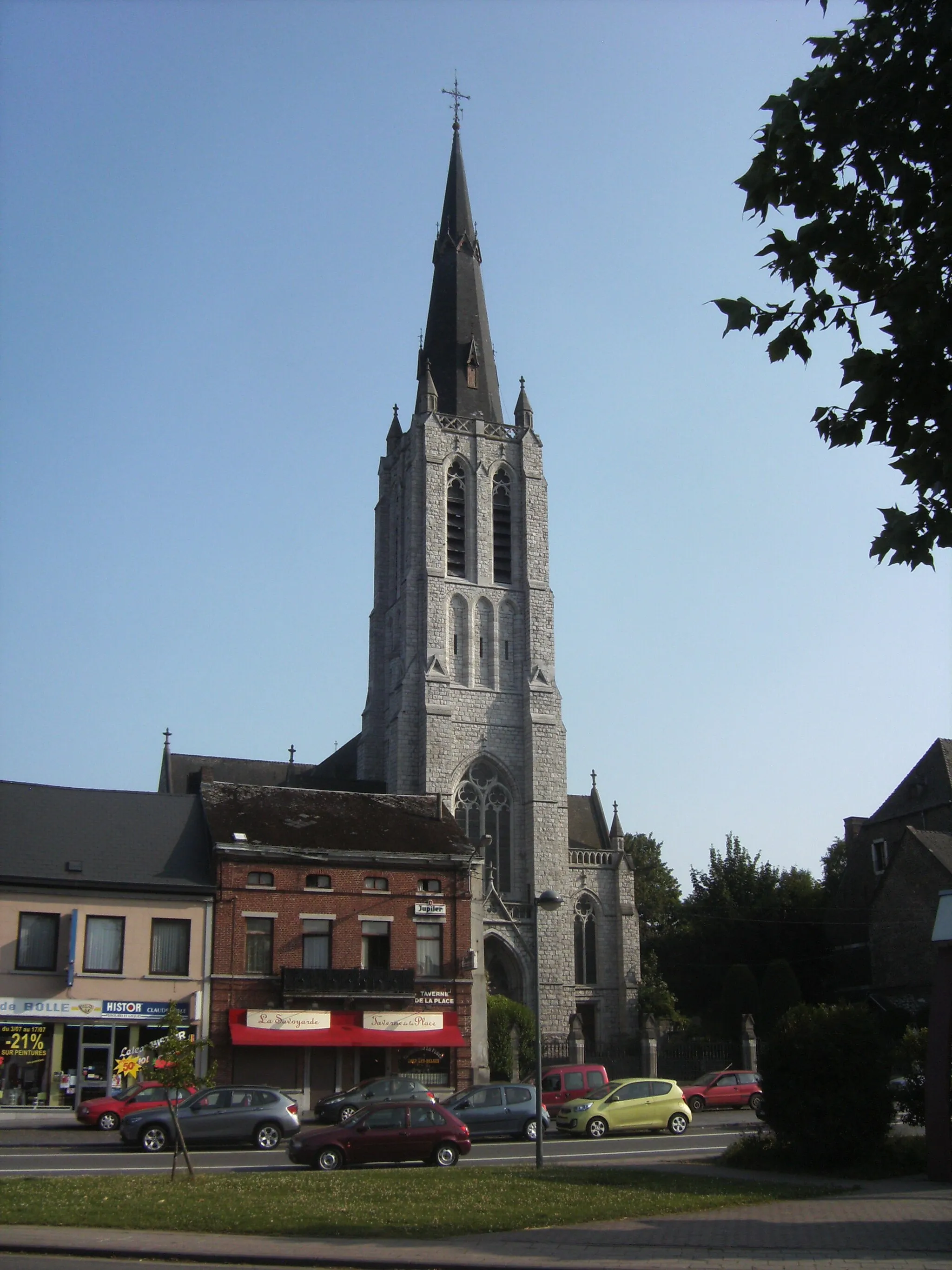 Photo showing: Marchienne-au-Pont (Charleroi-Belgique) - église de la Saint-Vierge