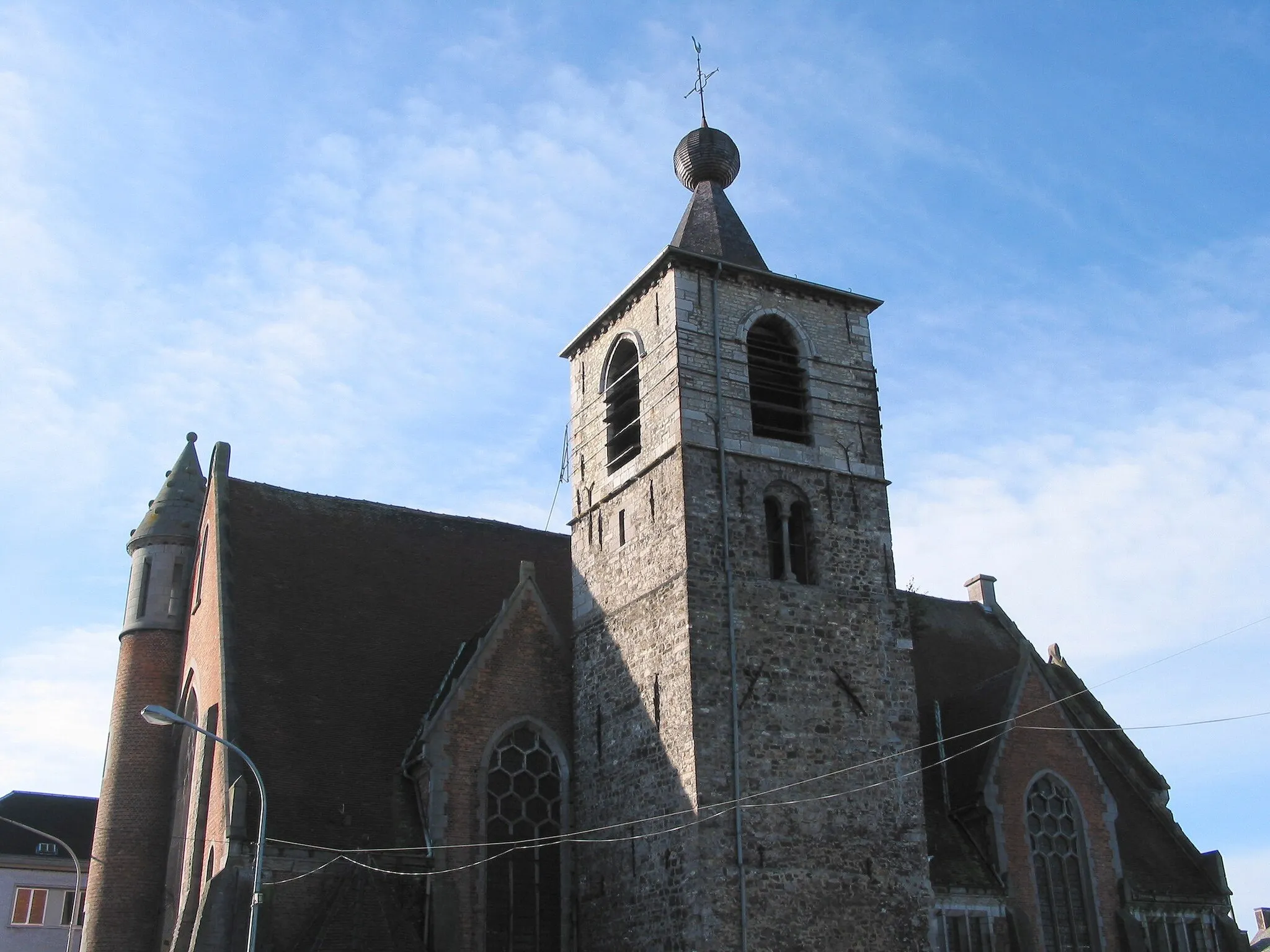 Photo showing: Anderlues (Belgium), the former Saint Medardus' church.