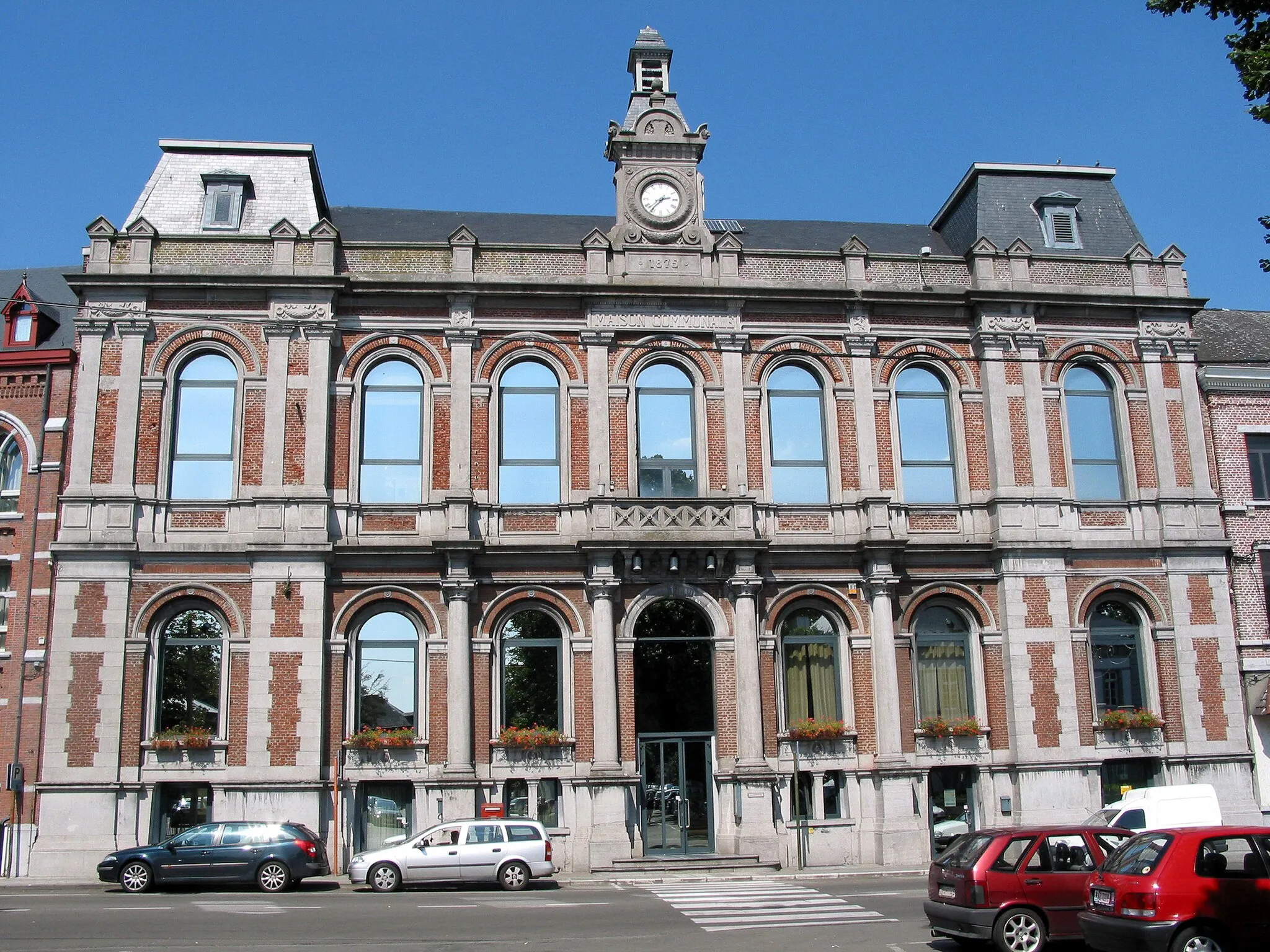 Photo showing: Boussu (Belgium), the communal house.