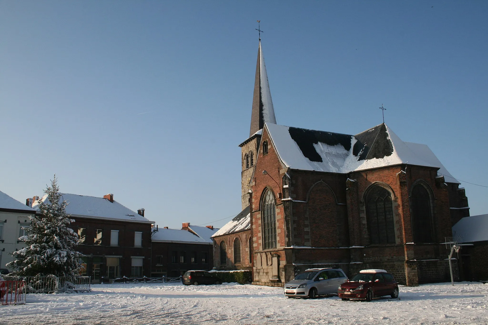 Photo showing: Havré (Belgium), the Saint Martin’s church (XVIth century).