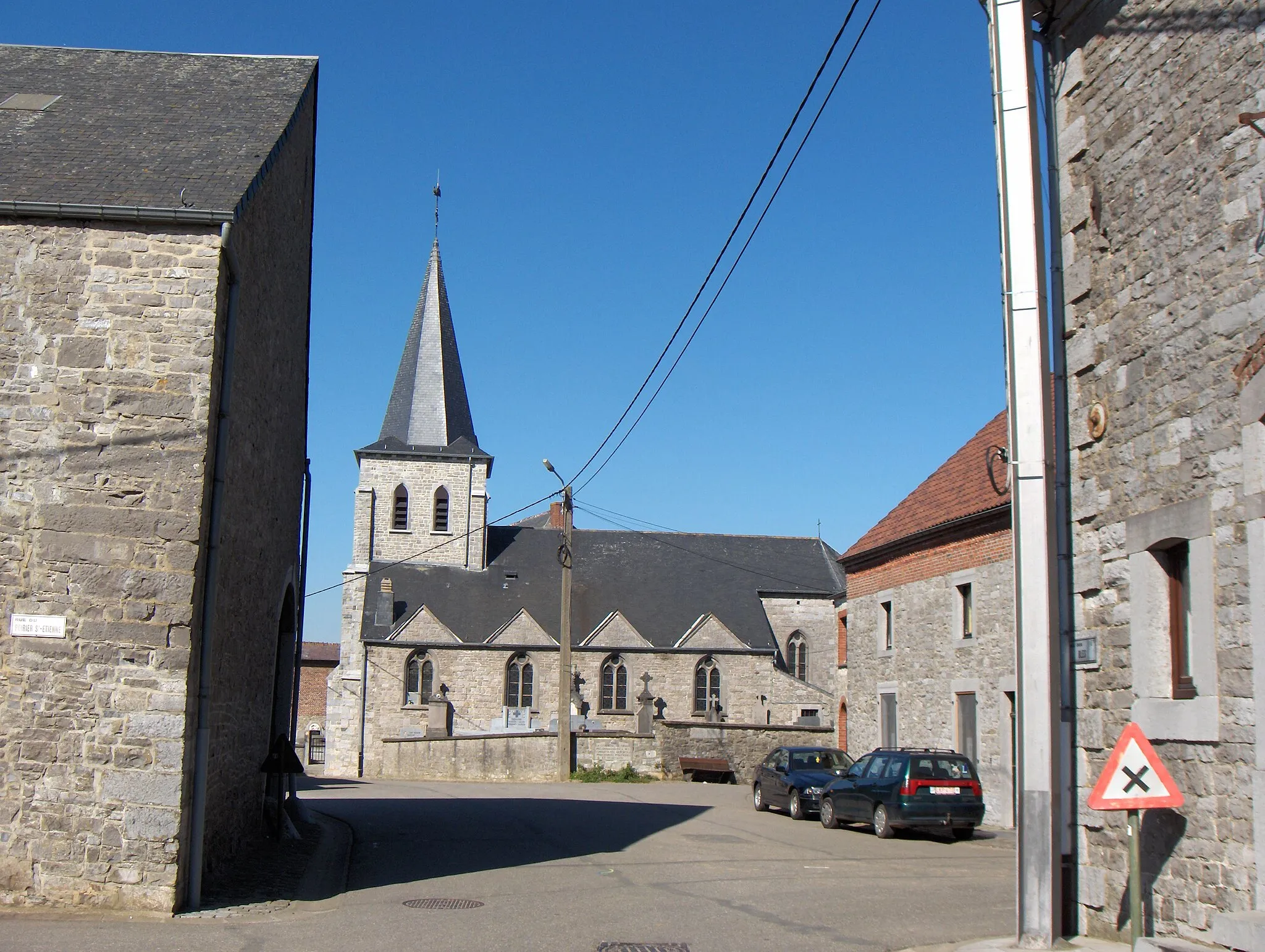 Photo showing: Graux, Ortsteil der Gemeinde Mettet (Belgien, Provinz Namur), Martinikirche (église Saint-Martin)