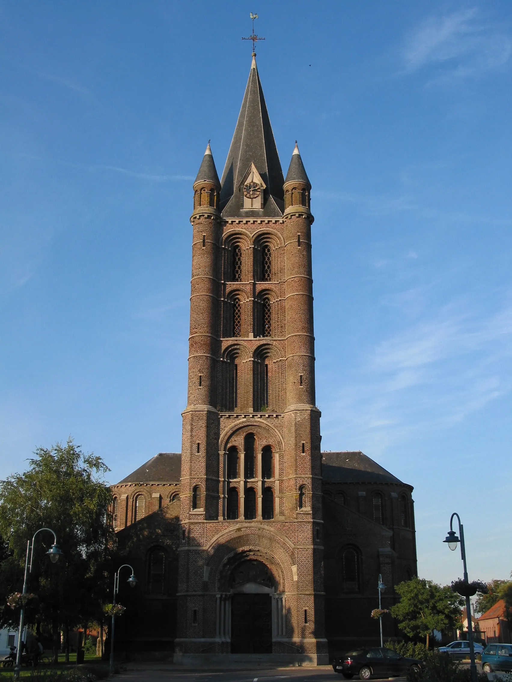 Photo showing: Hérinnes (Belgium), the St. Aldegonde church (1865 – Architect: J. Bruyenne).