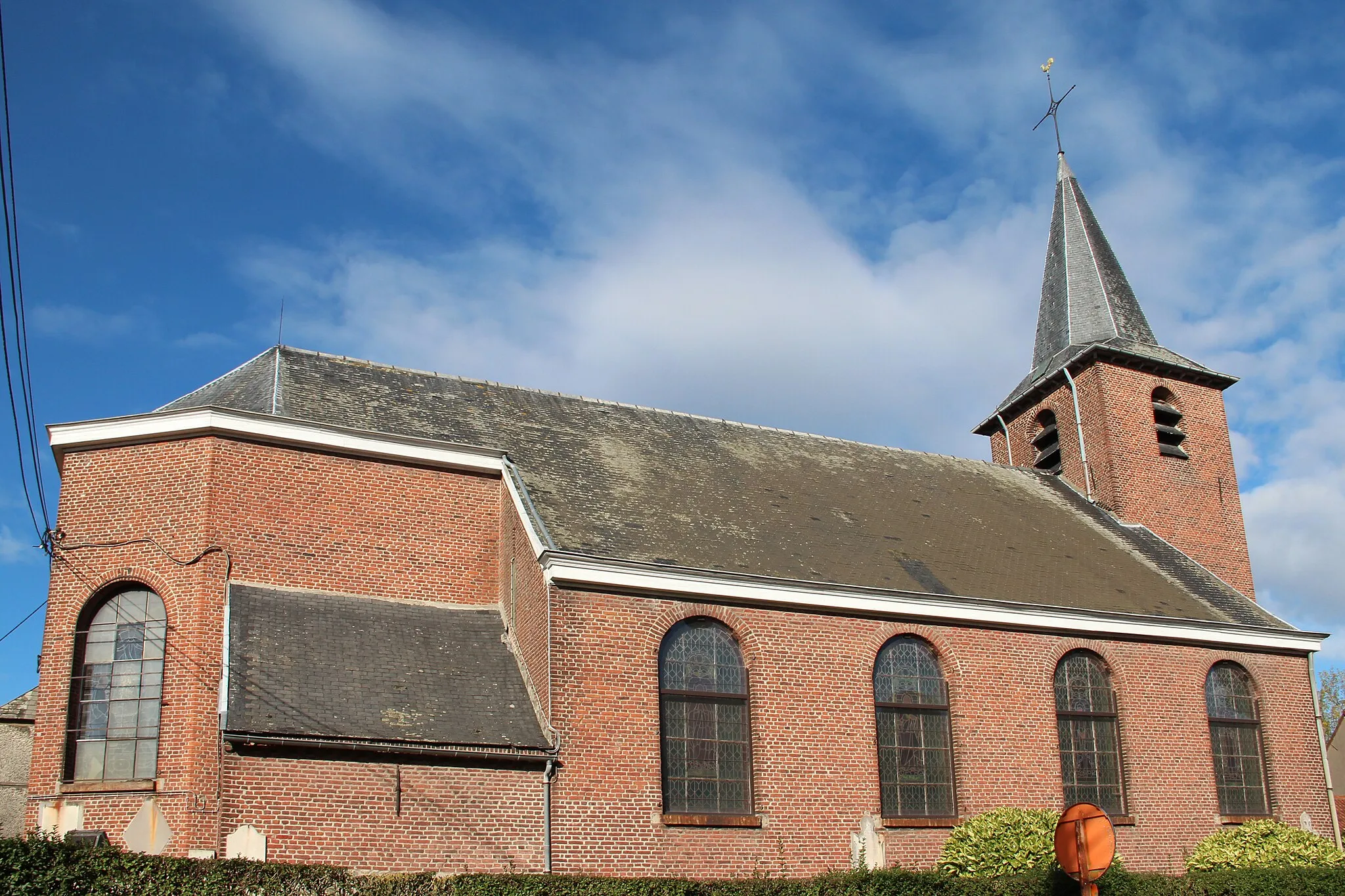 Photo showing: The church of Saint Agatha, Orcq, Belgium.