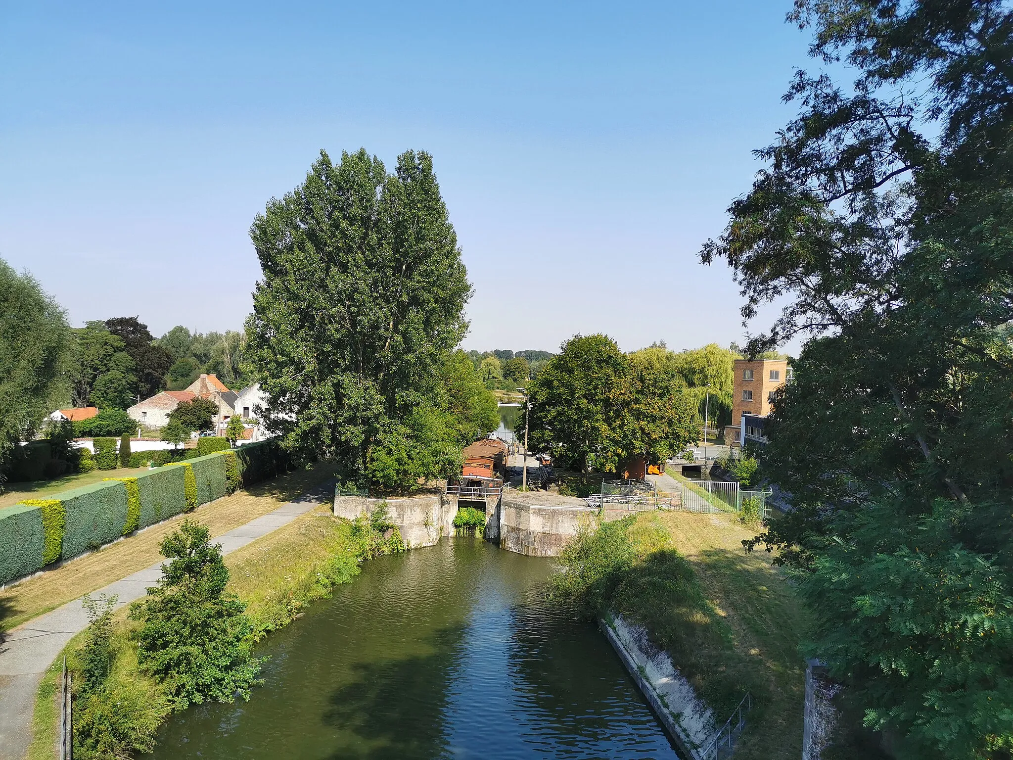 Photo showing: Canal in Bernissart