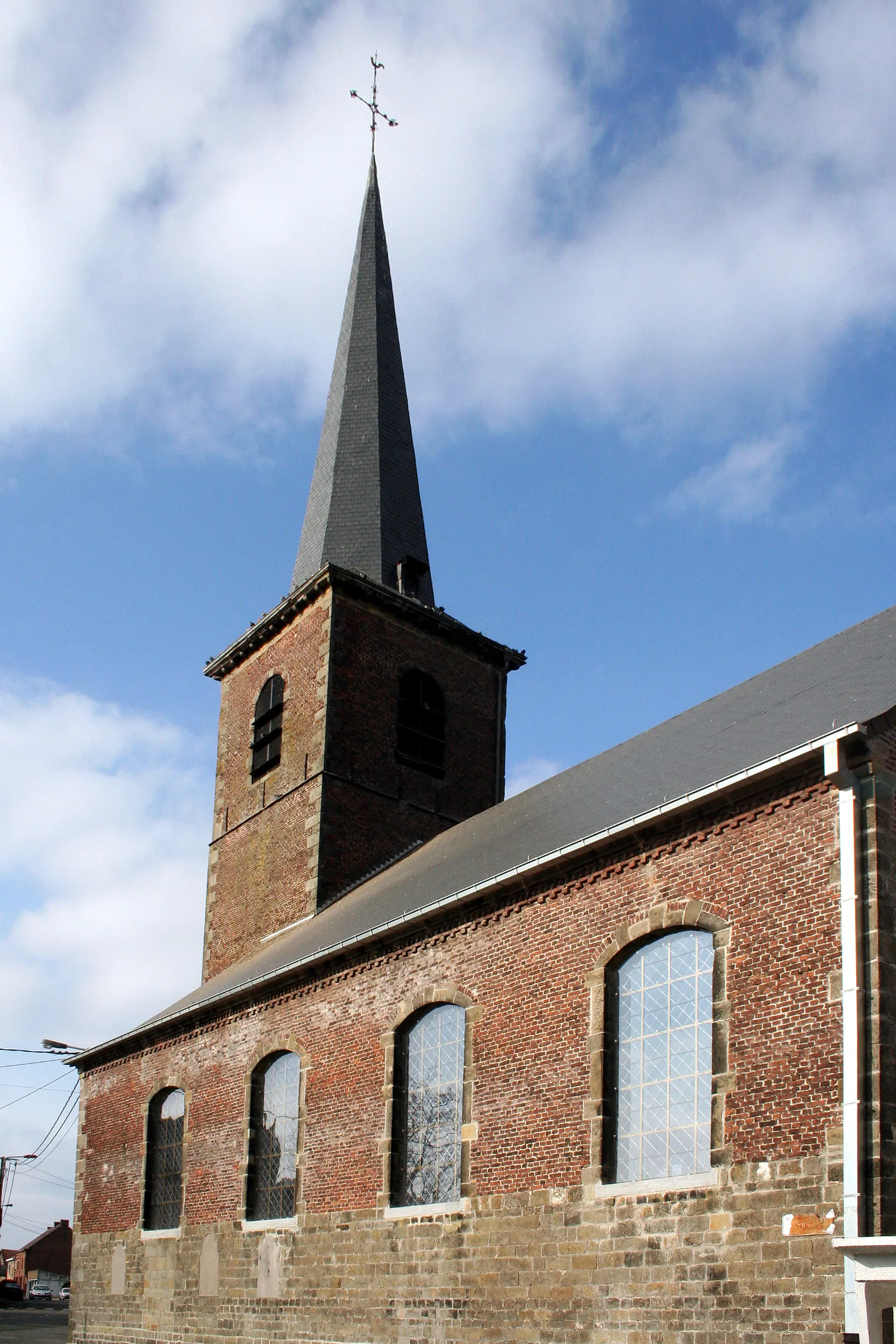 Photo showing: Ville-Pommerœul (Belgium), the church.