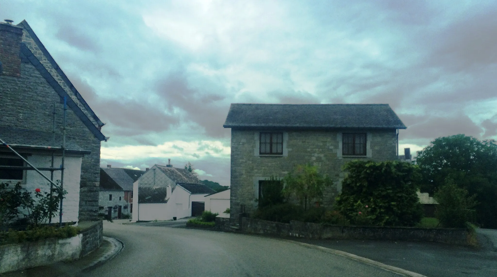 Photo showing: View from the small town of Robechies in Chimay, in southern Belgium / Ardennes