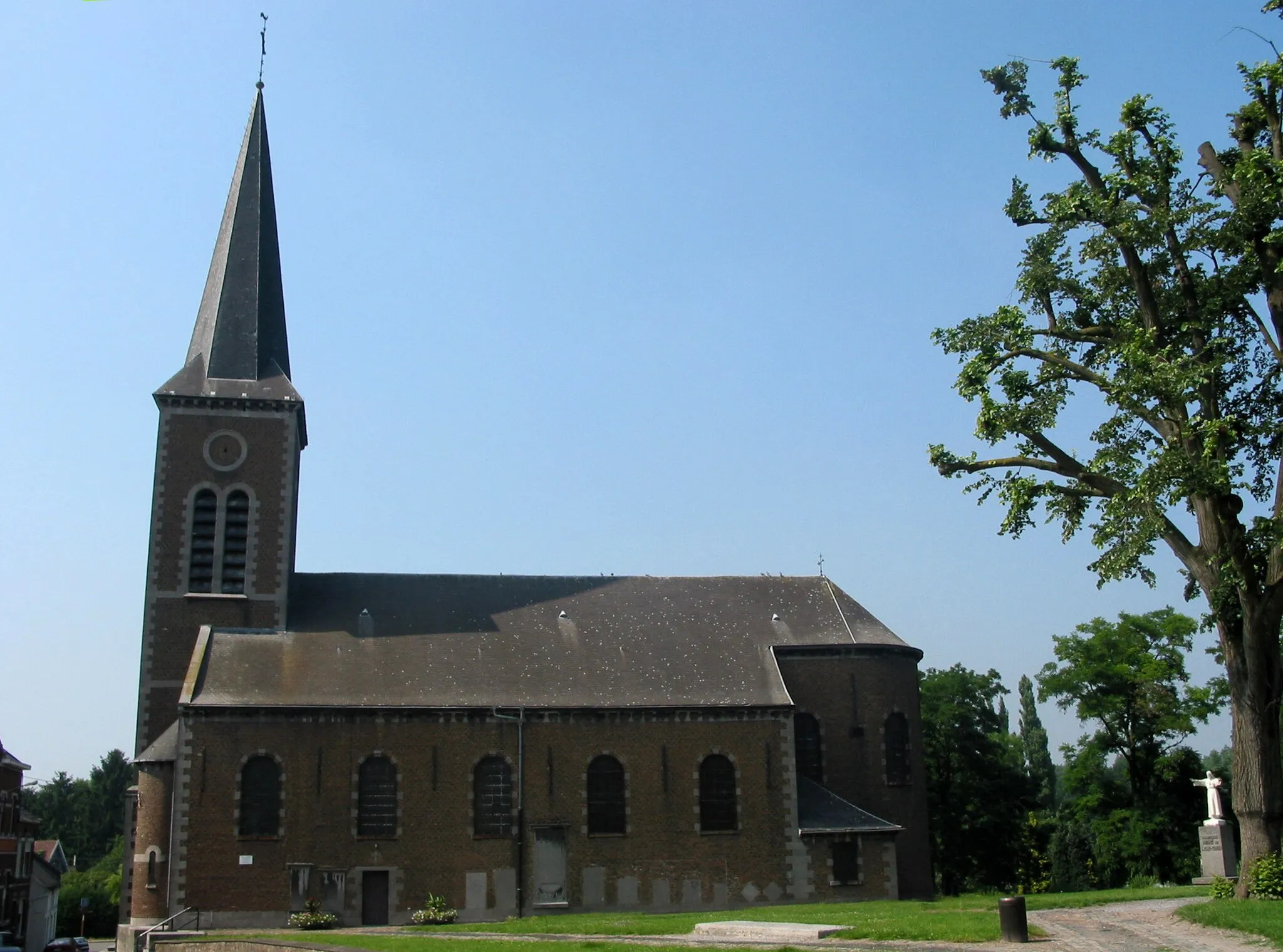 Photo showing: Nimy (Belgium), the Holy Virgin church.