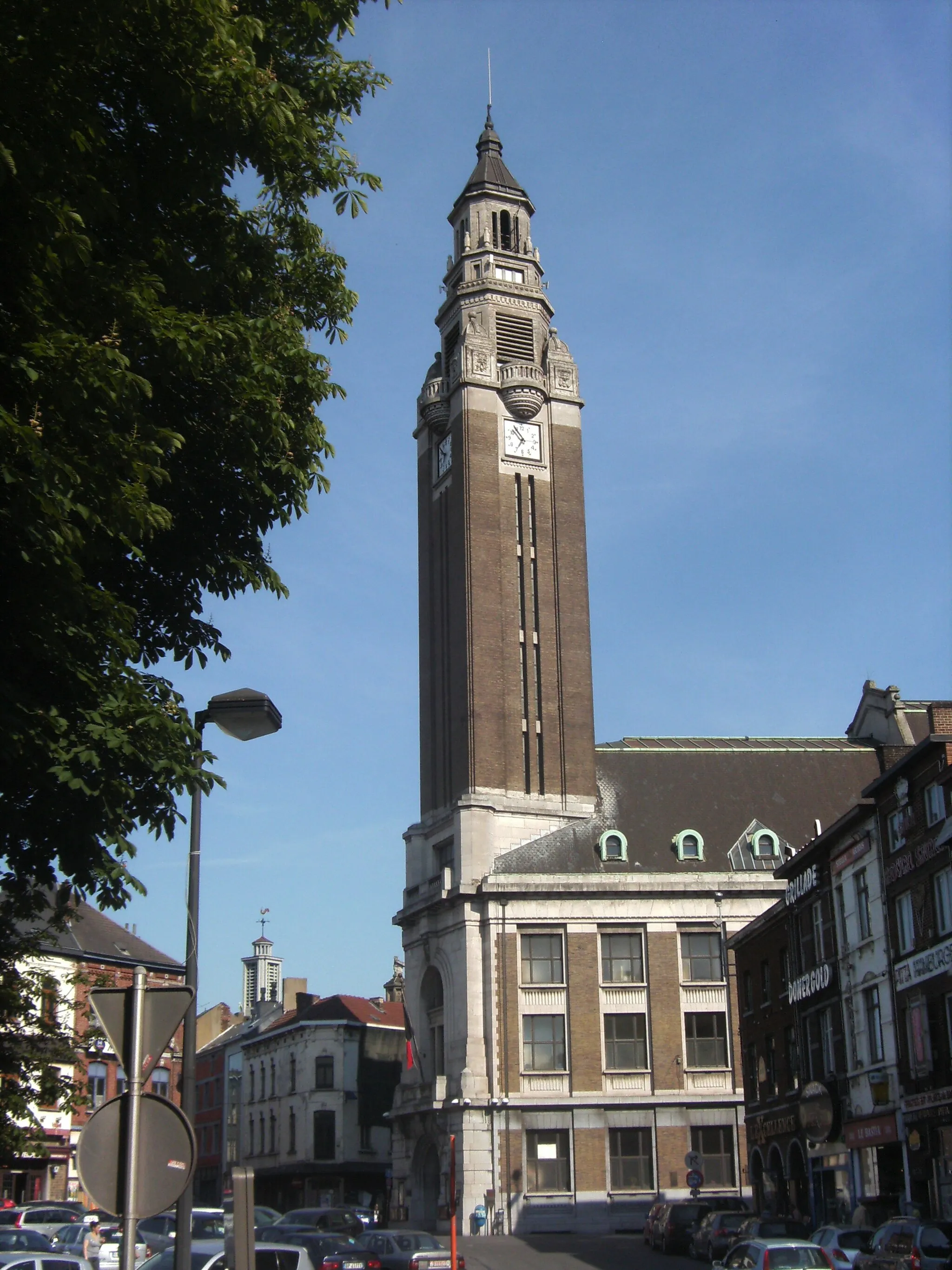 Photo showing: Charleroi (Belgique) - Beffroi de l'hôtel de ville