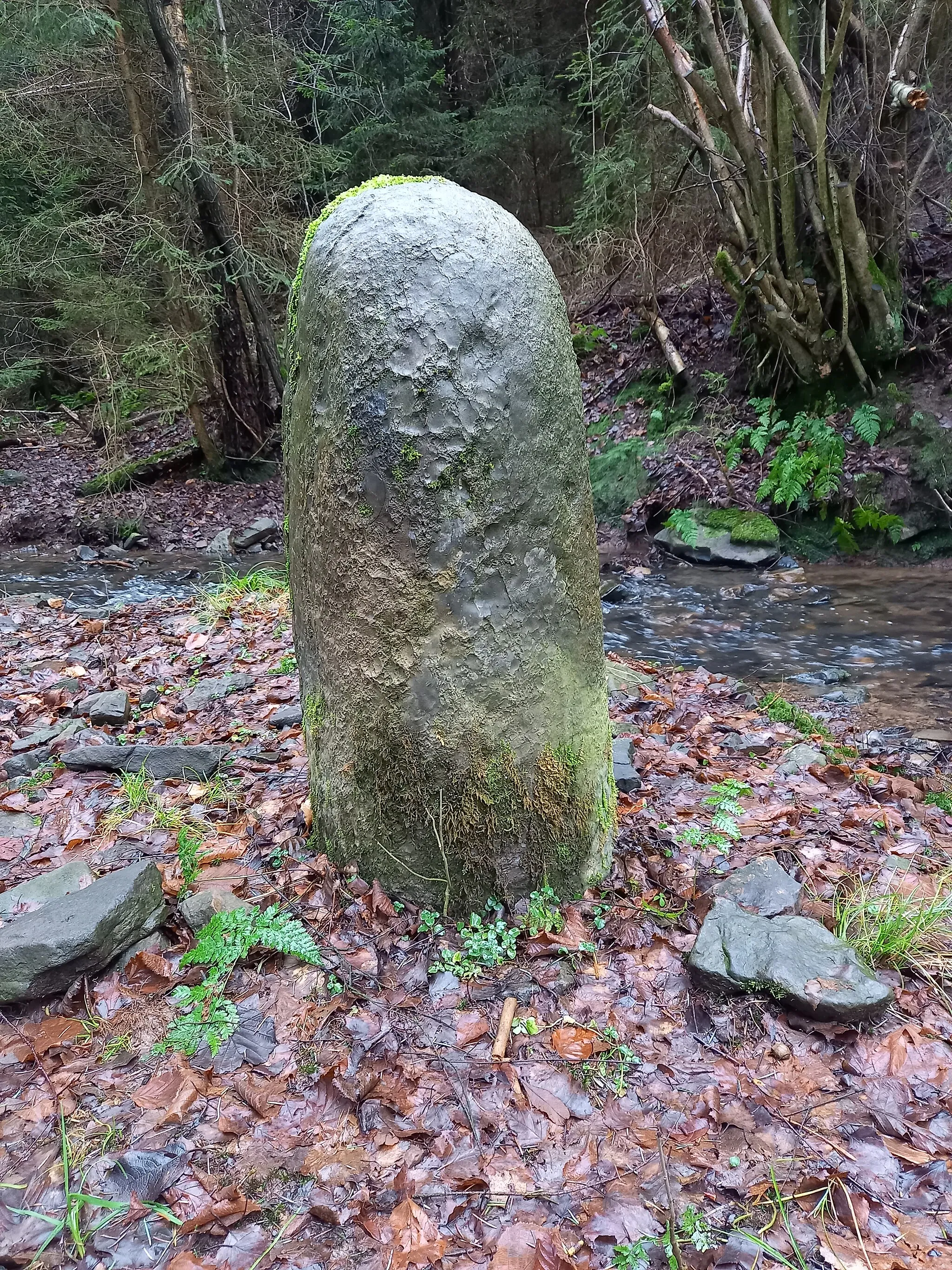 Photo showing: Ancient boundary of "La Porallée" territory, nowadays between Aywaille and Theux in Belgium