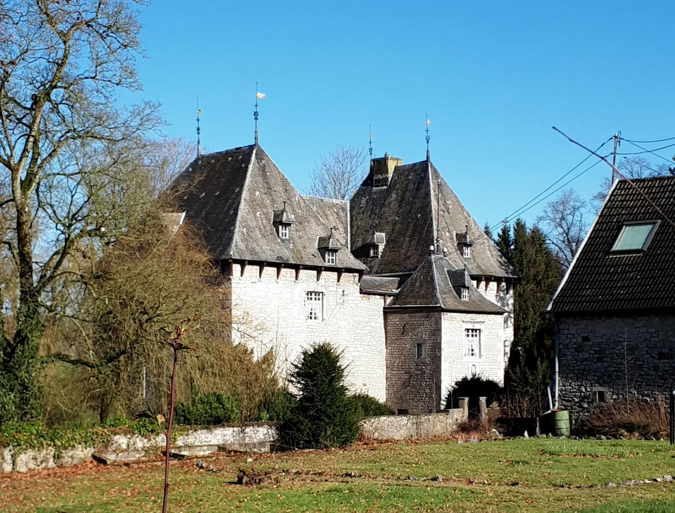 Photo showing: Haus Amstenrade, Eynatten, Rückseite