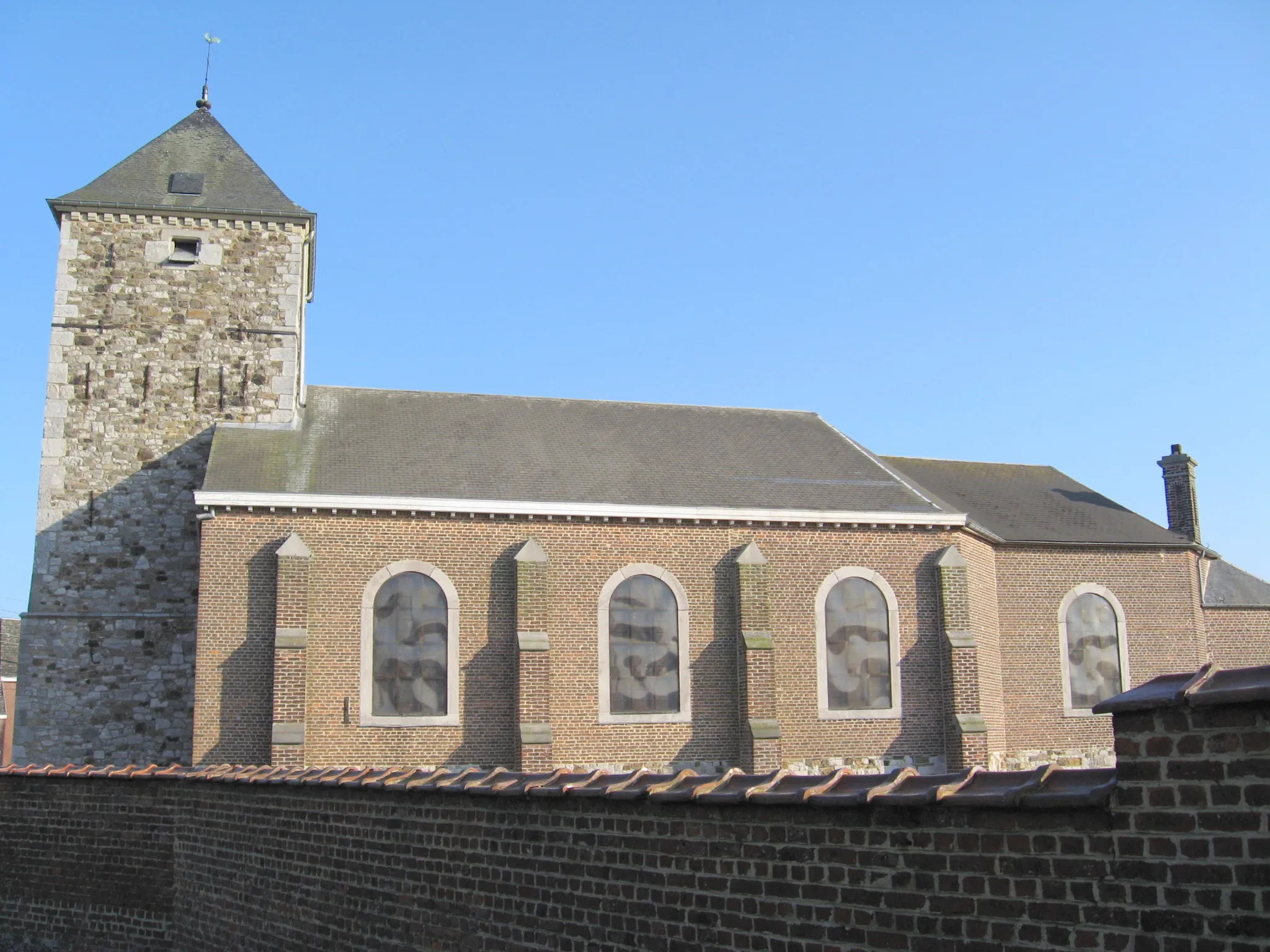 Photo showing: Church of Saint Andrew in Velroux, Grâce-Hollogne, Liège, Belgium
