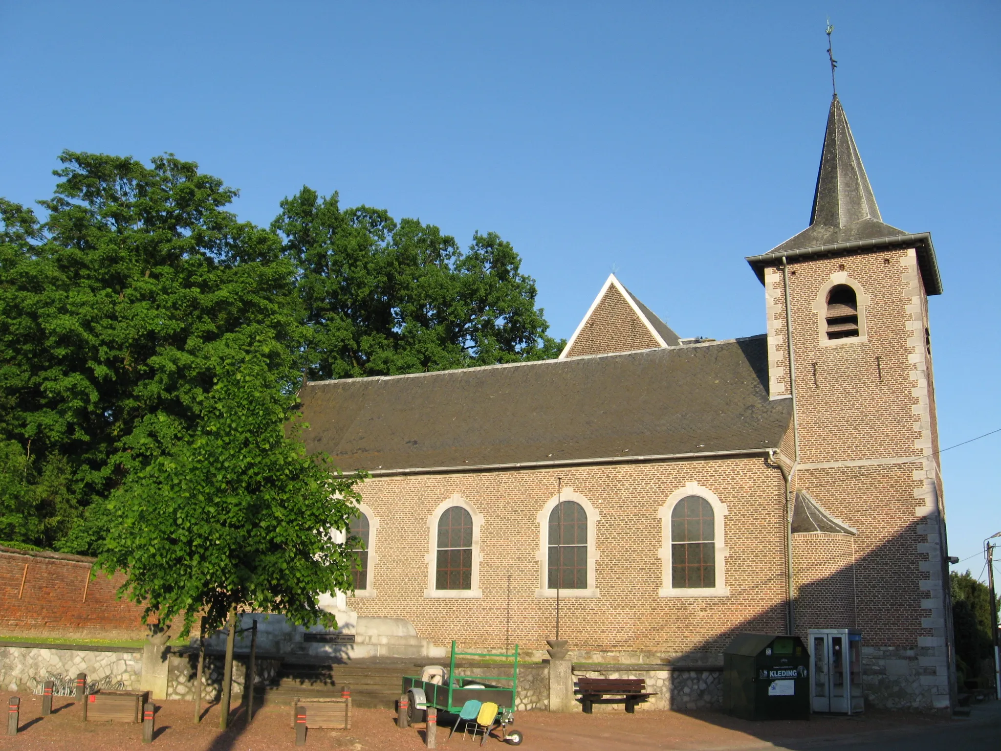 Photo showing: Church of Saint Pancras in Waasmont, Landen, Flemish Brabant, Belgium
