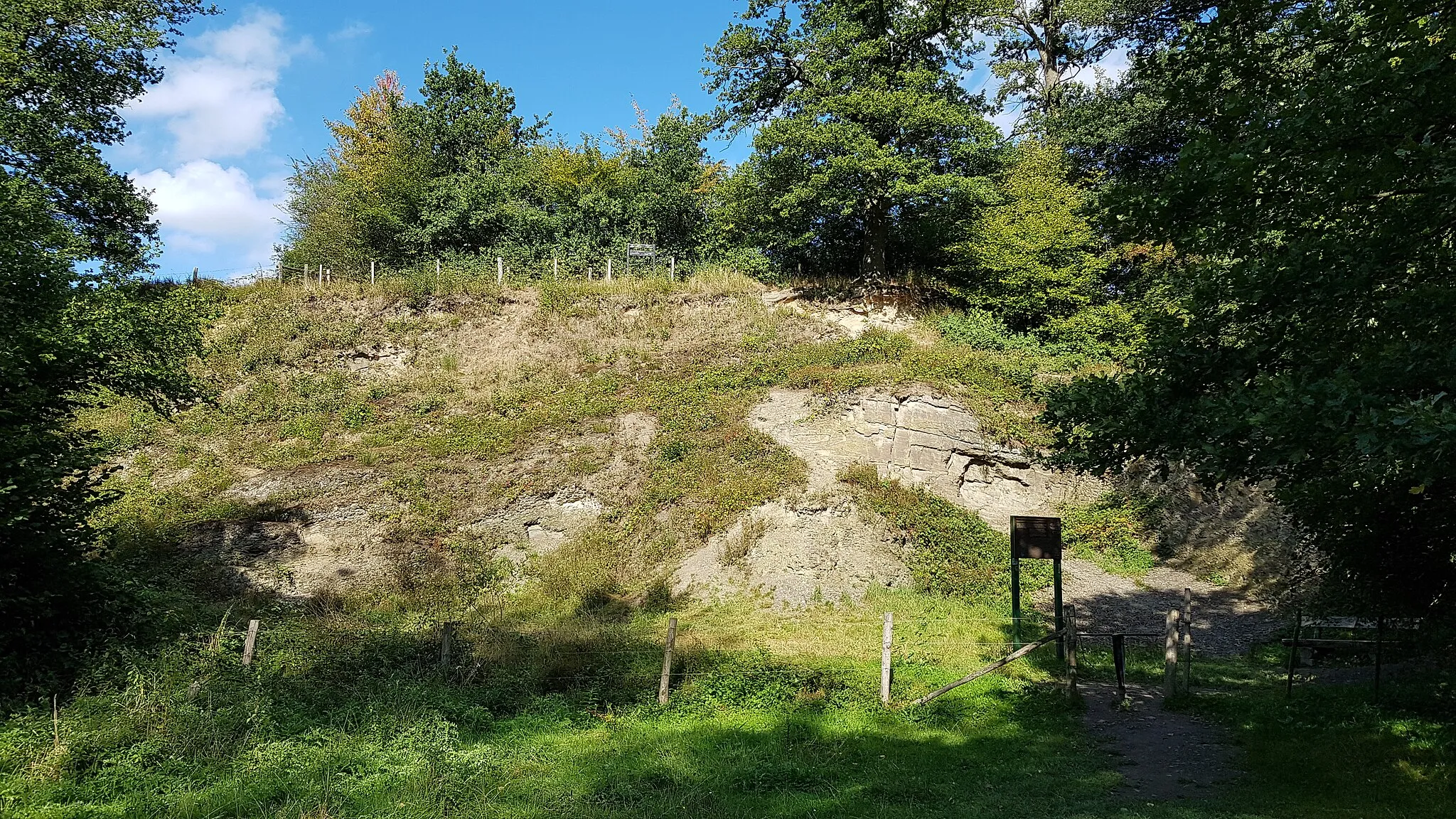 Photo showing: Geologisch monument Heimansgroeve, Vaals, Nederland
