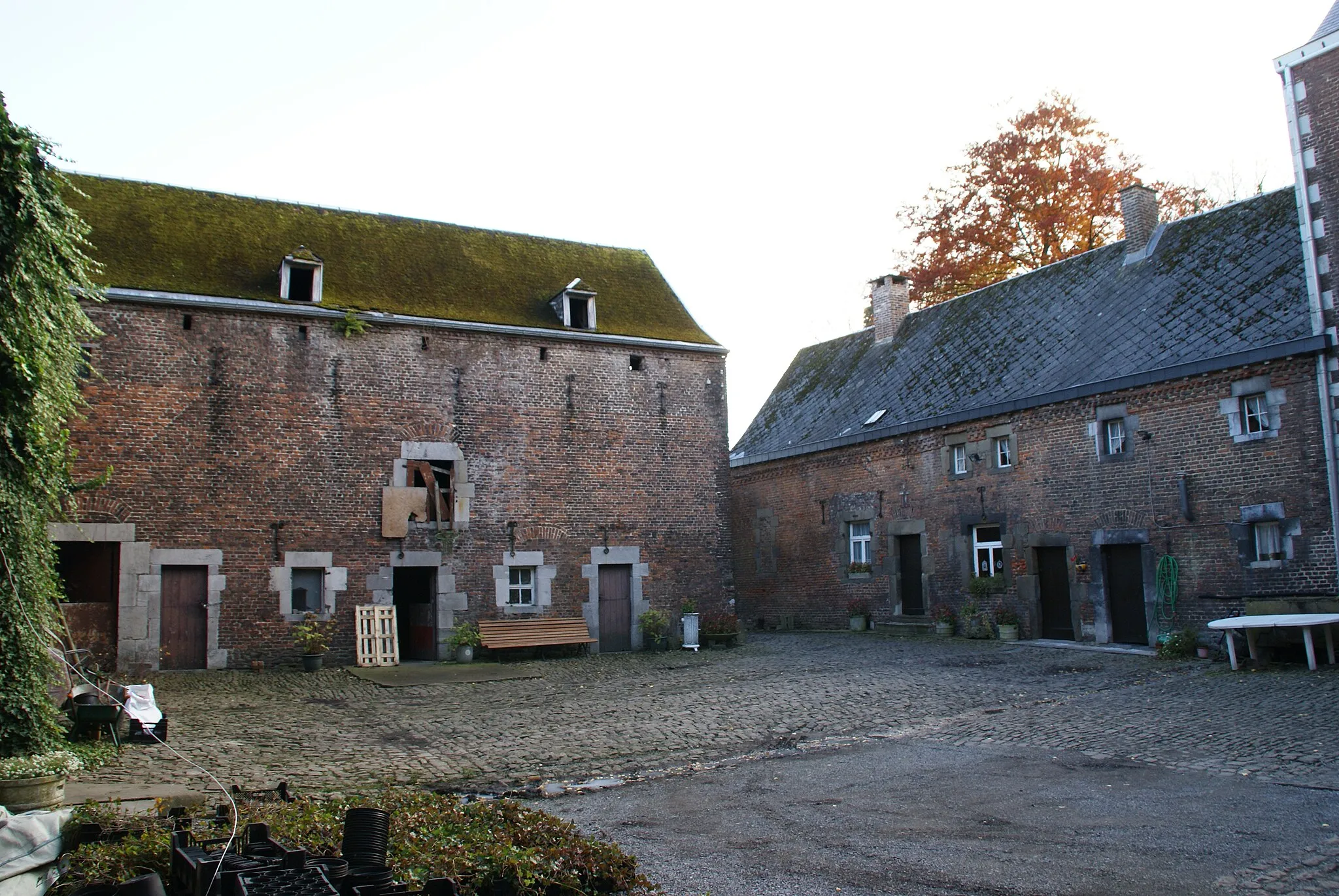 Photo showing: Saive (Belgium): Castle of the Counts of Mean – The castle's farm