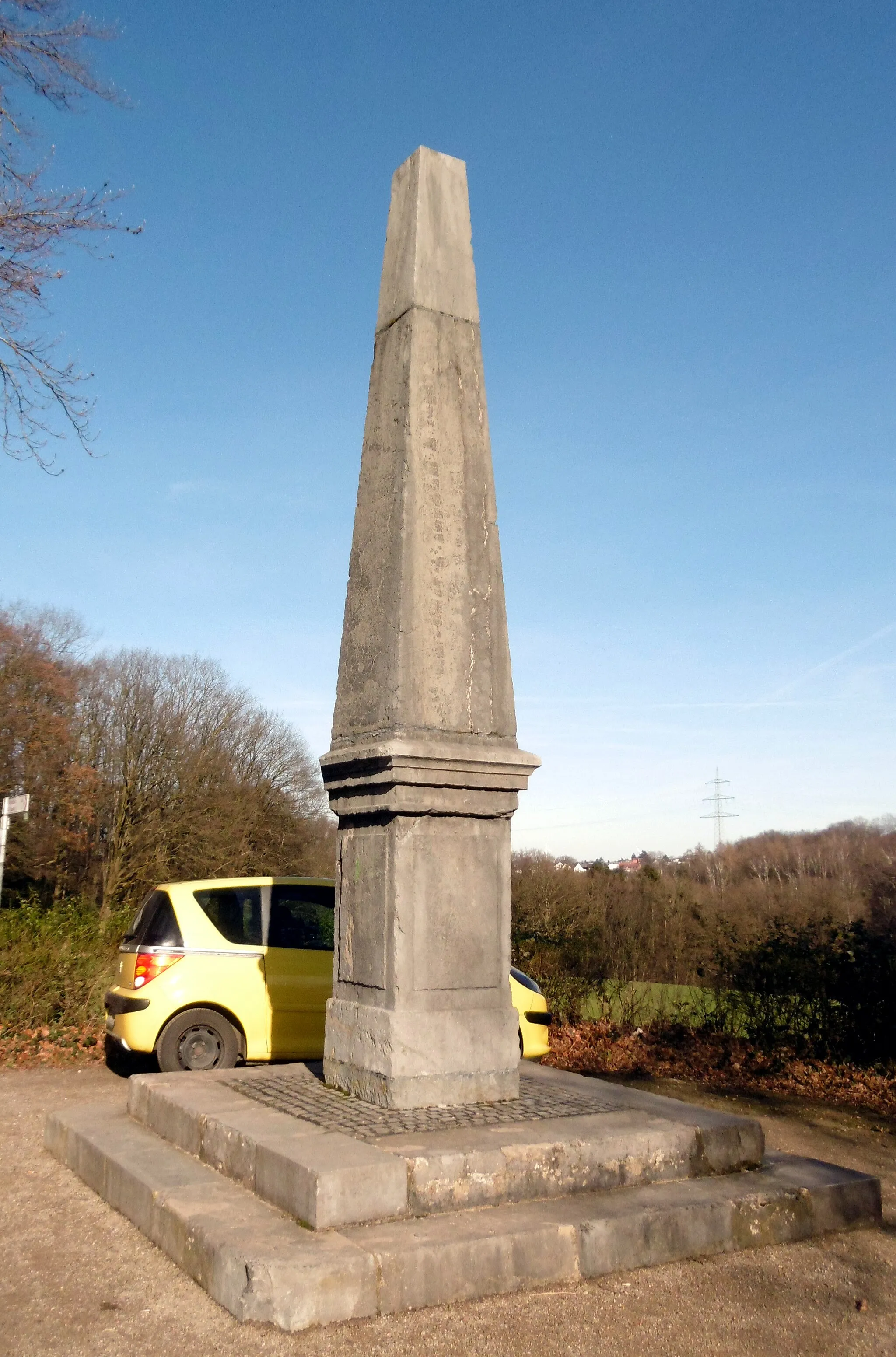 Photo showing: Obelisk Blauer Stein, Aachen-Berensberg