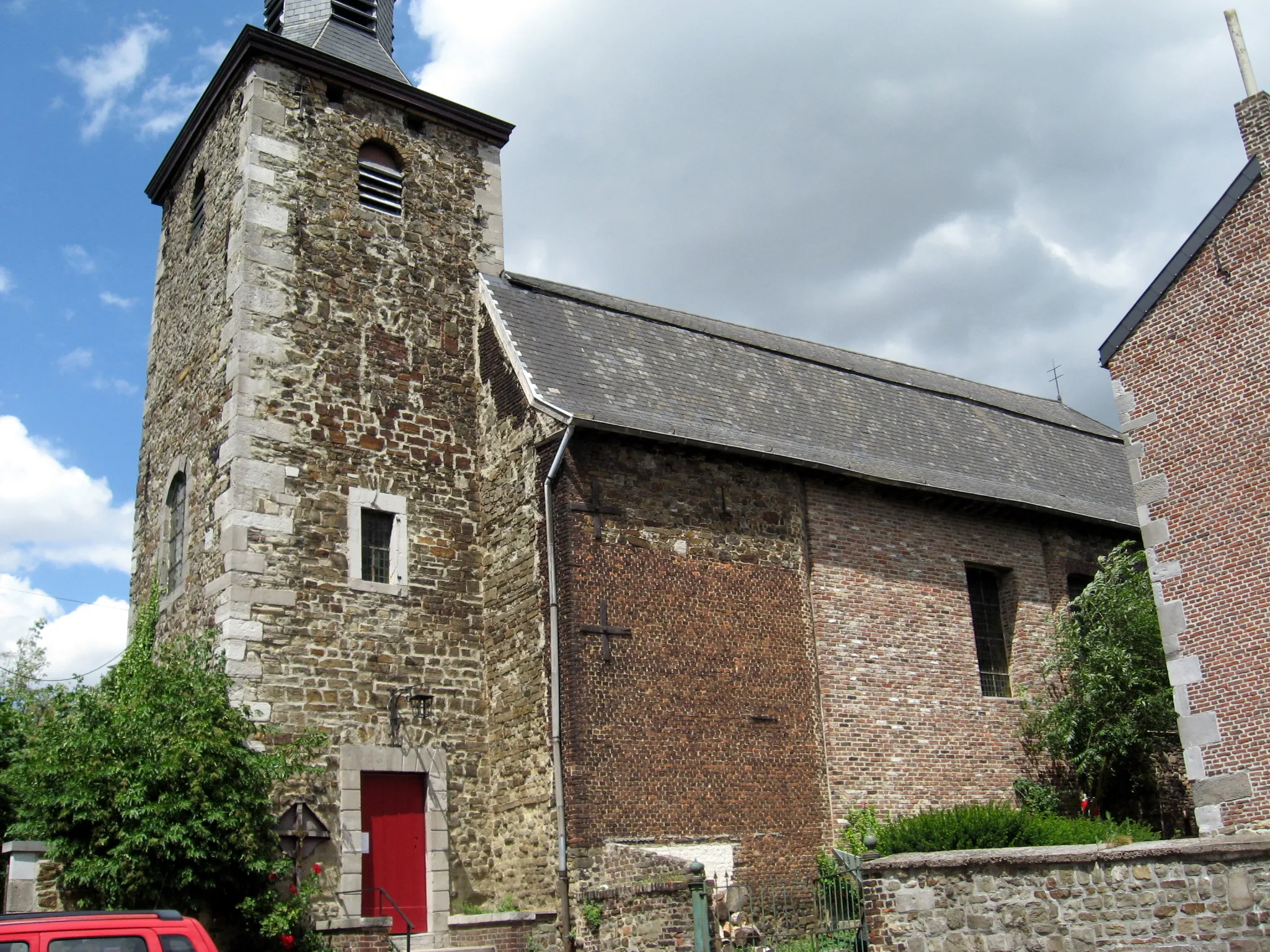 Photo showing: Church of Our Lady of the Mount Carmel in La Xhavée, Wandre, Liège, Belgium
