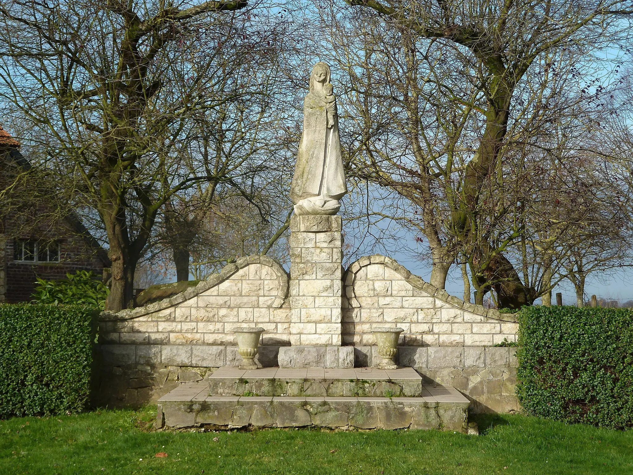 Photo showing: Statue of Maria, Eyserheide, Eys, Limburg, the Netherlands