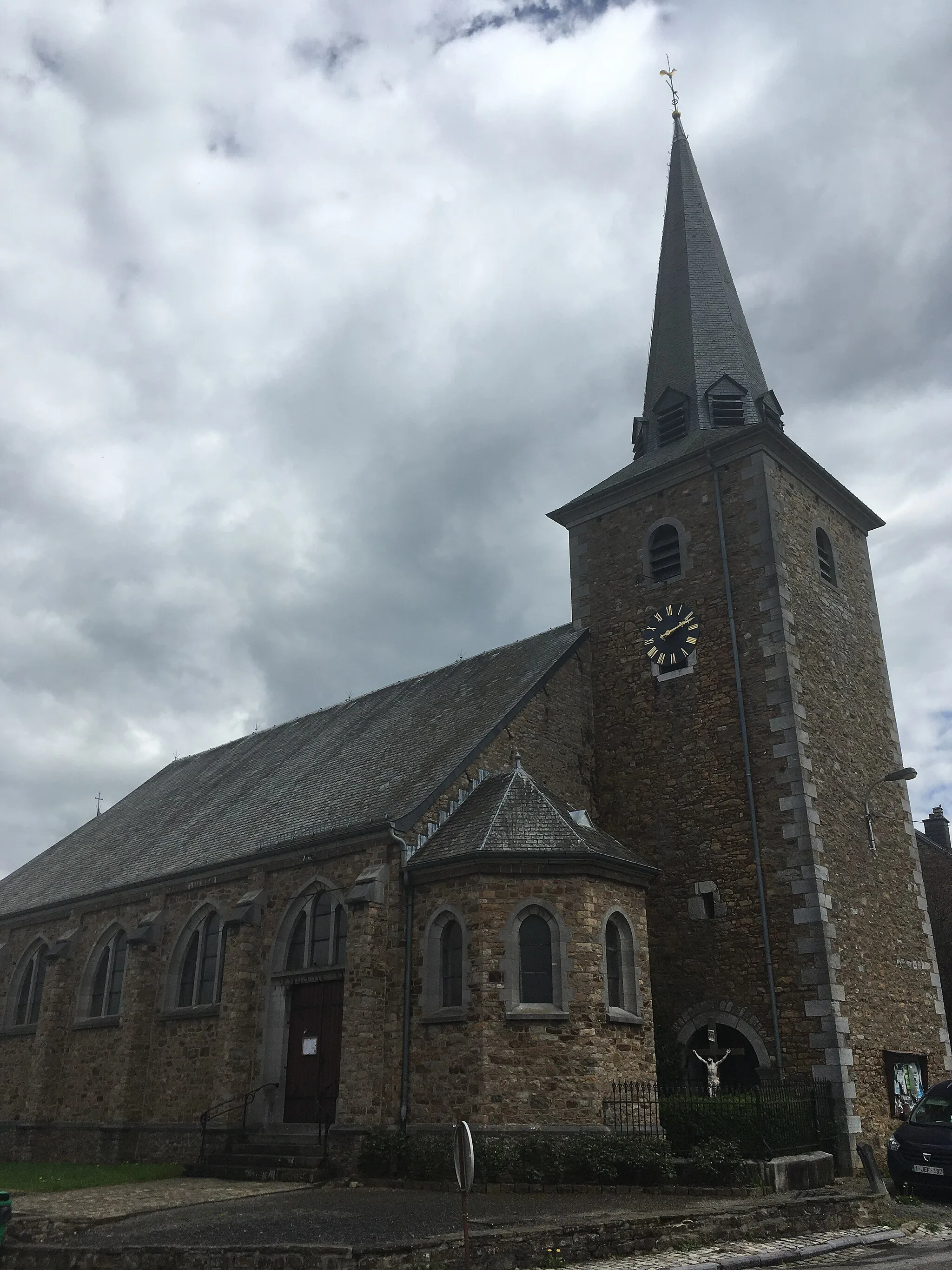 Photo showing: Sint-Eligiuskerk (église Saint-Eloi) in La Reid, gemeente Theux in België, in mei 2021.