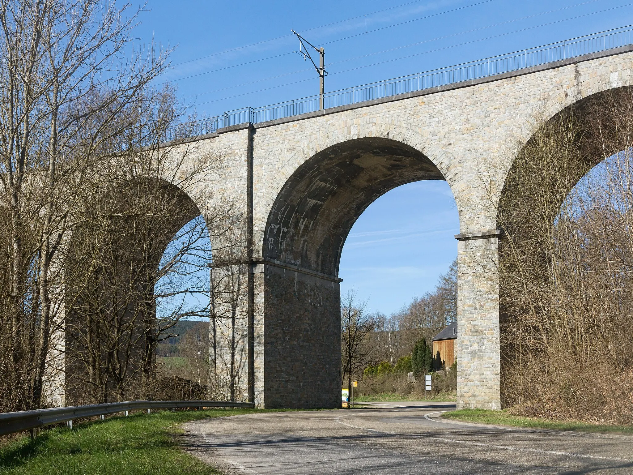 Photo showing: between La Gleize and Coo, railway bridge
