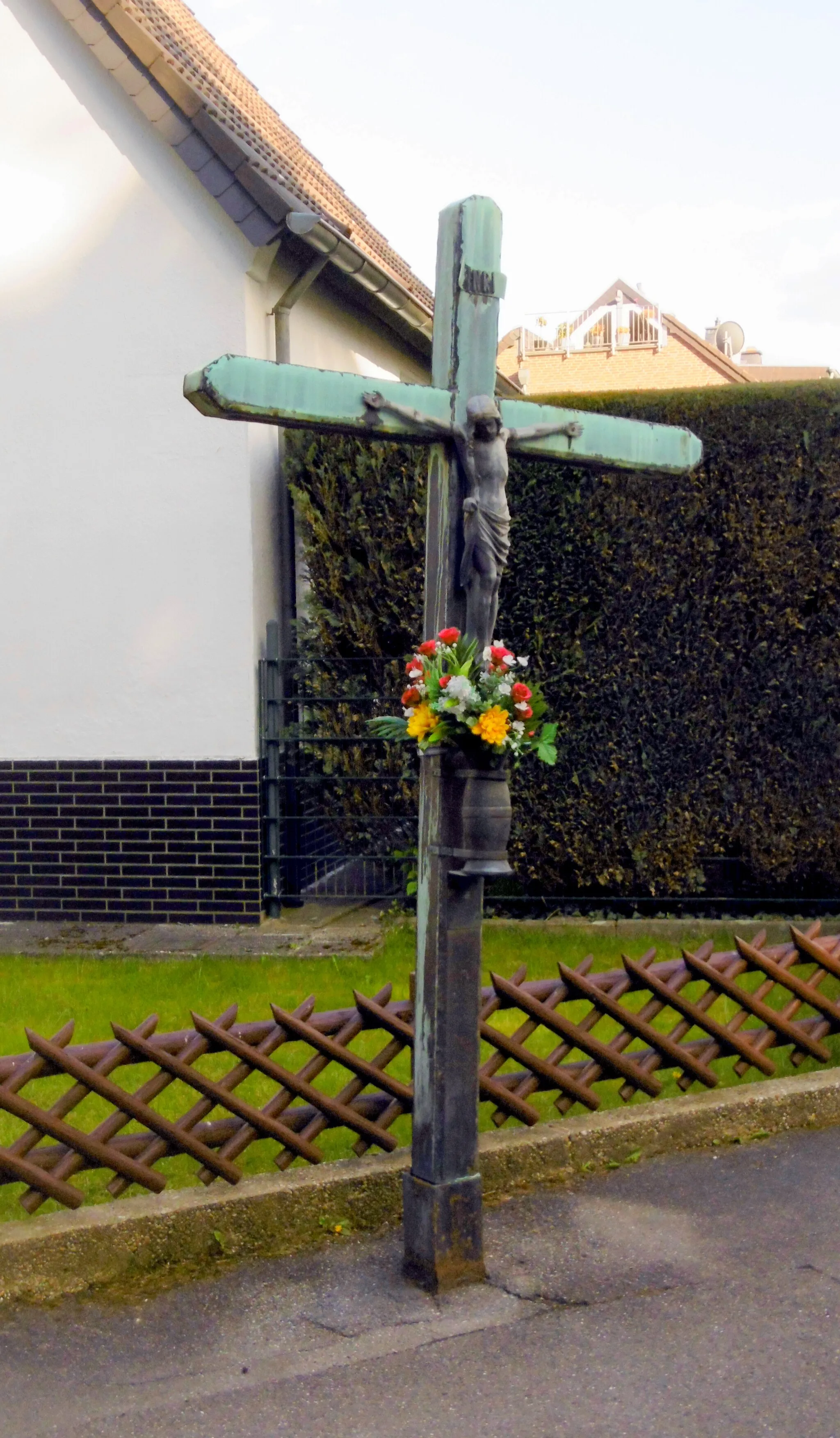 Photo showing: Wegekreuz am Igelweg in Stolberg-Atsch