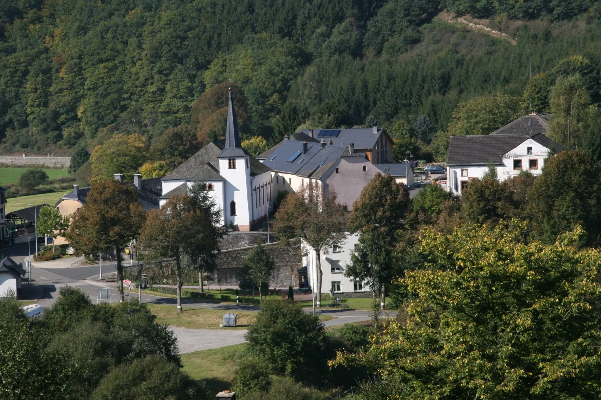 Photo showing: Untereisenbach, view from Übereisenbach in Germany.