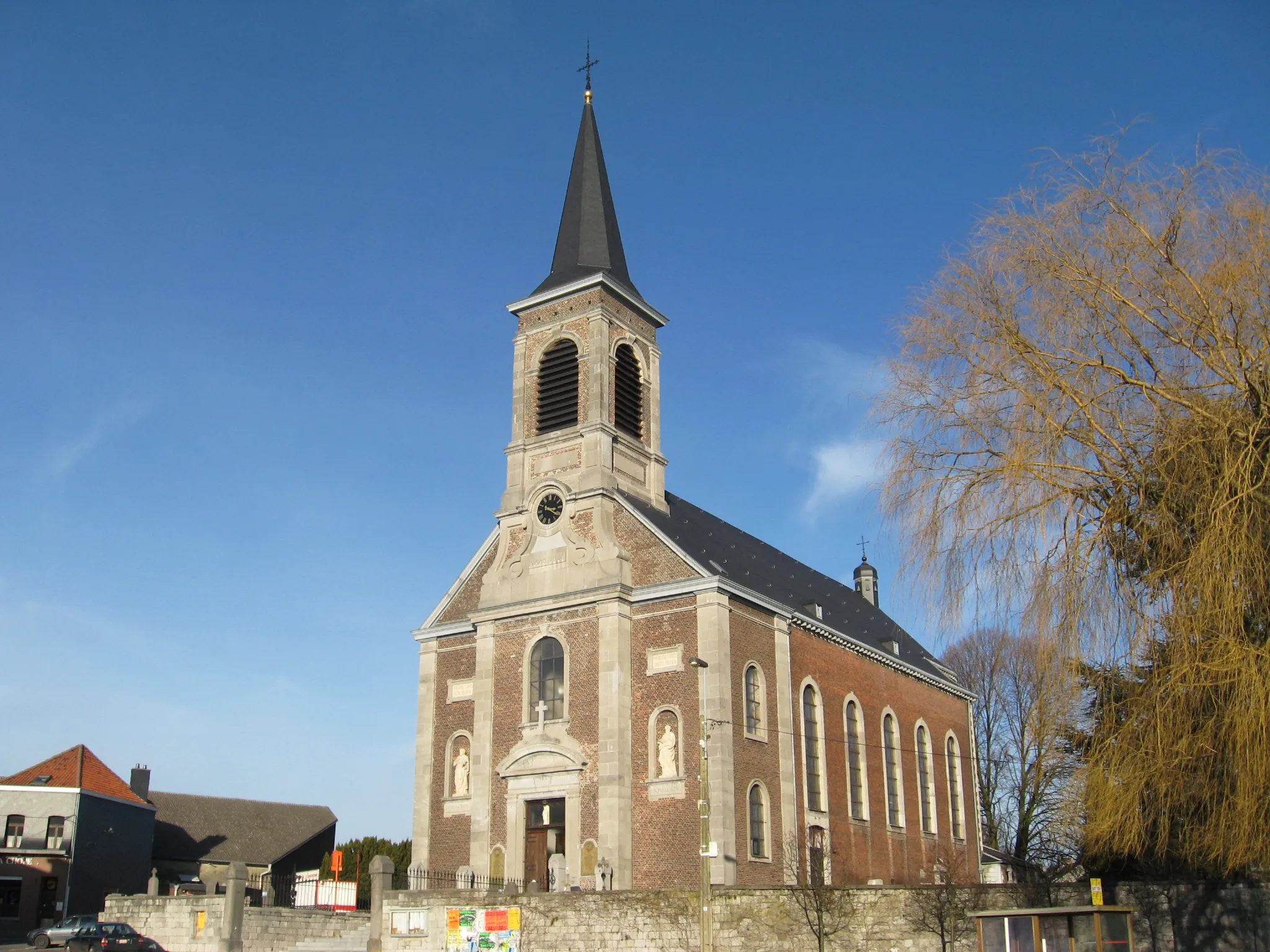 Photo showing: Church of Saint Stephen in Montzen, Plombières, Liège, Belgium