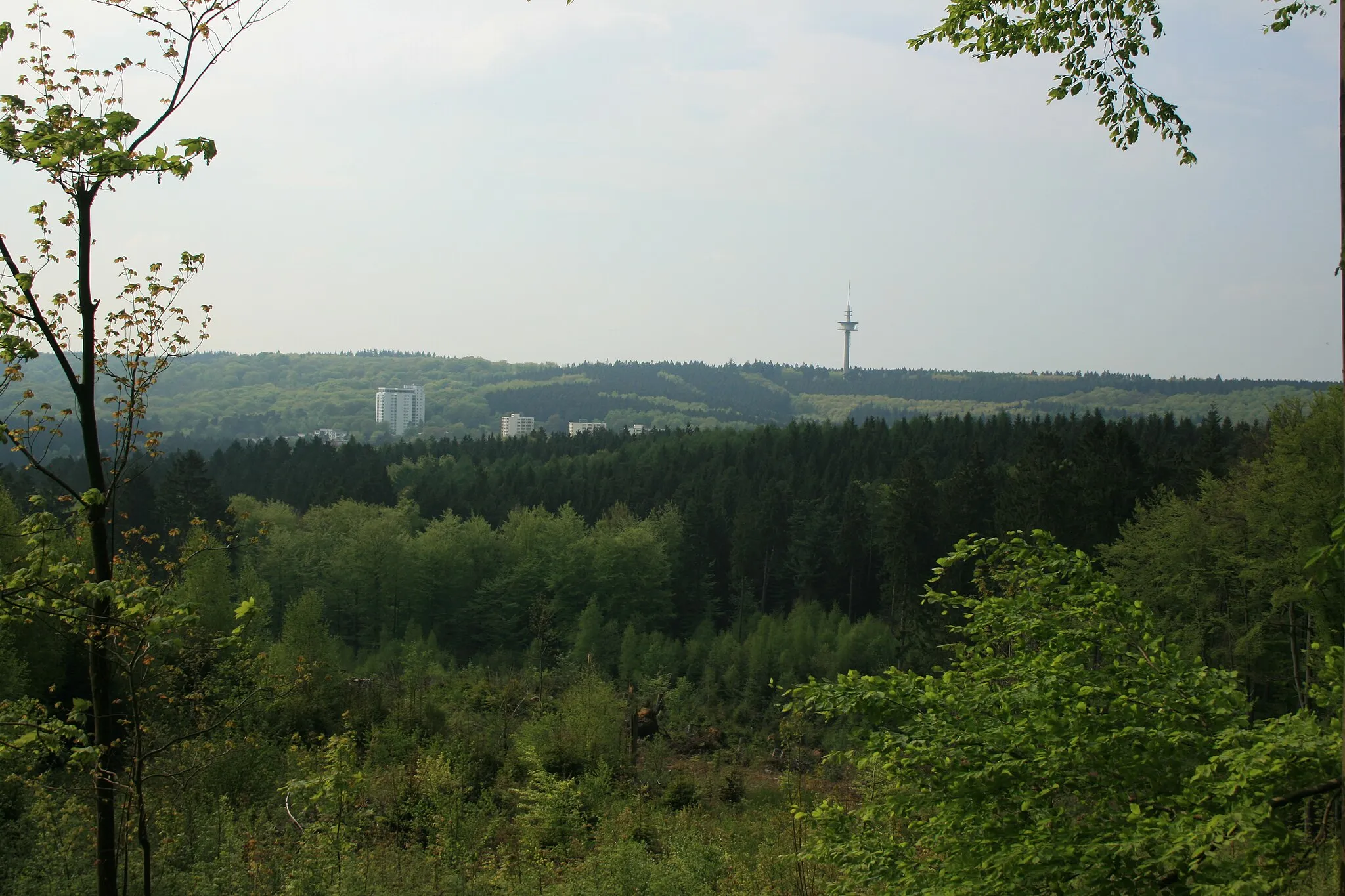 Photo showing: View to the TV tower in Aachen