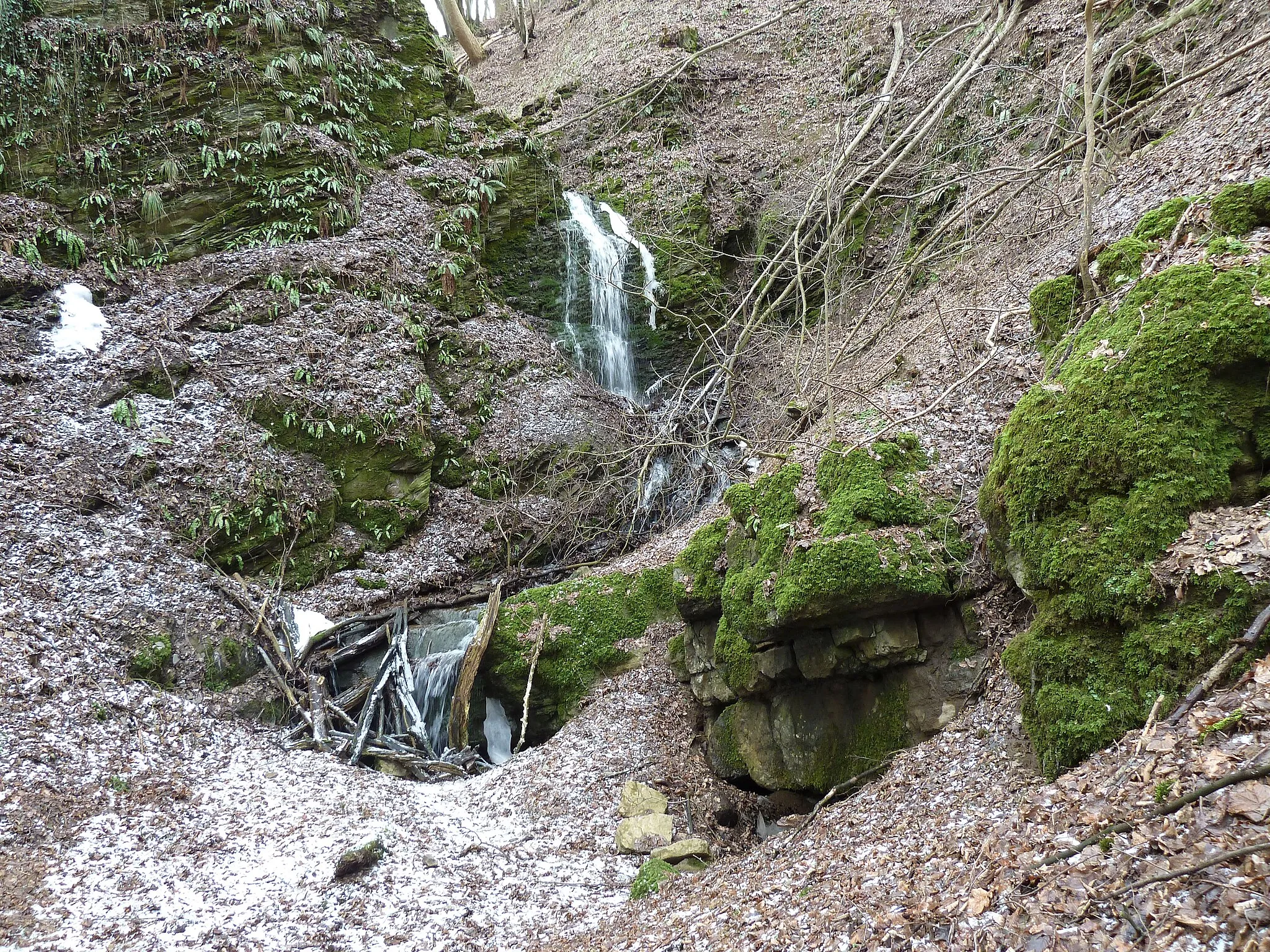 Photo showing: Chantoire de Grandchamp, chantoir near Adzeu, province Liège, Belgium