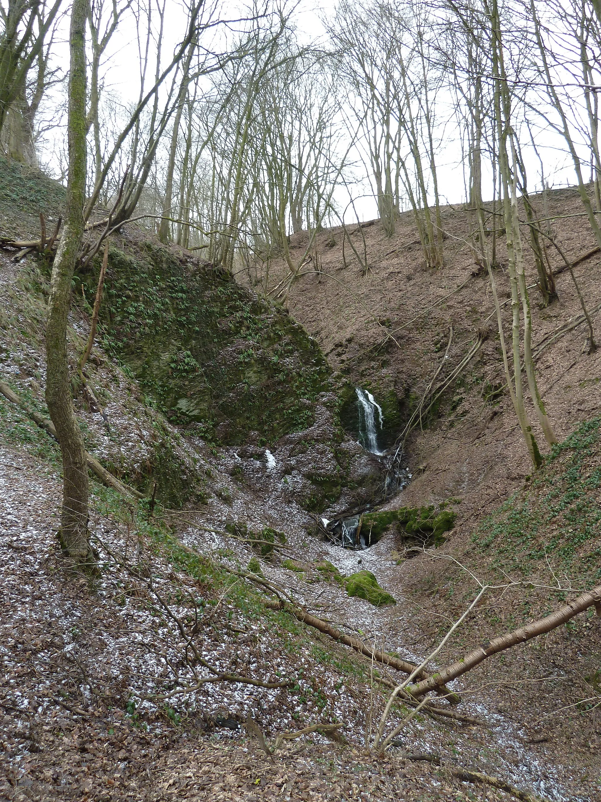 Photo showing: Chantoire de Grandchamp, chantoir near Adzeu, province Liège, Belgium