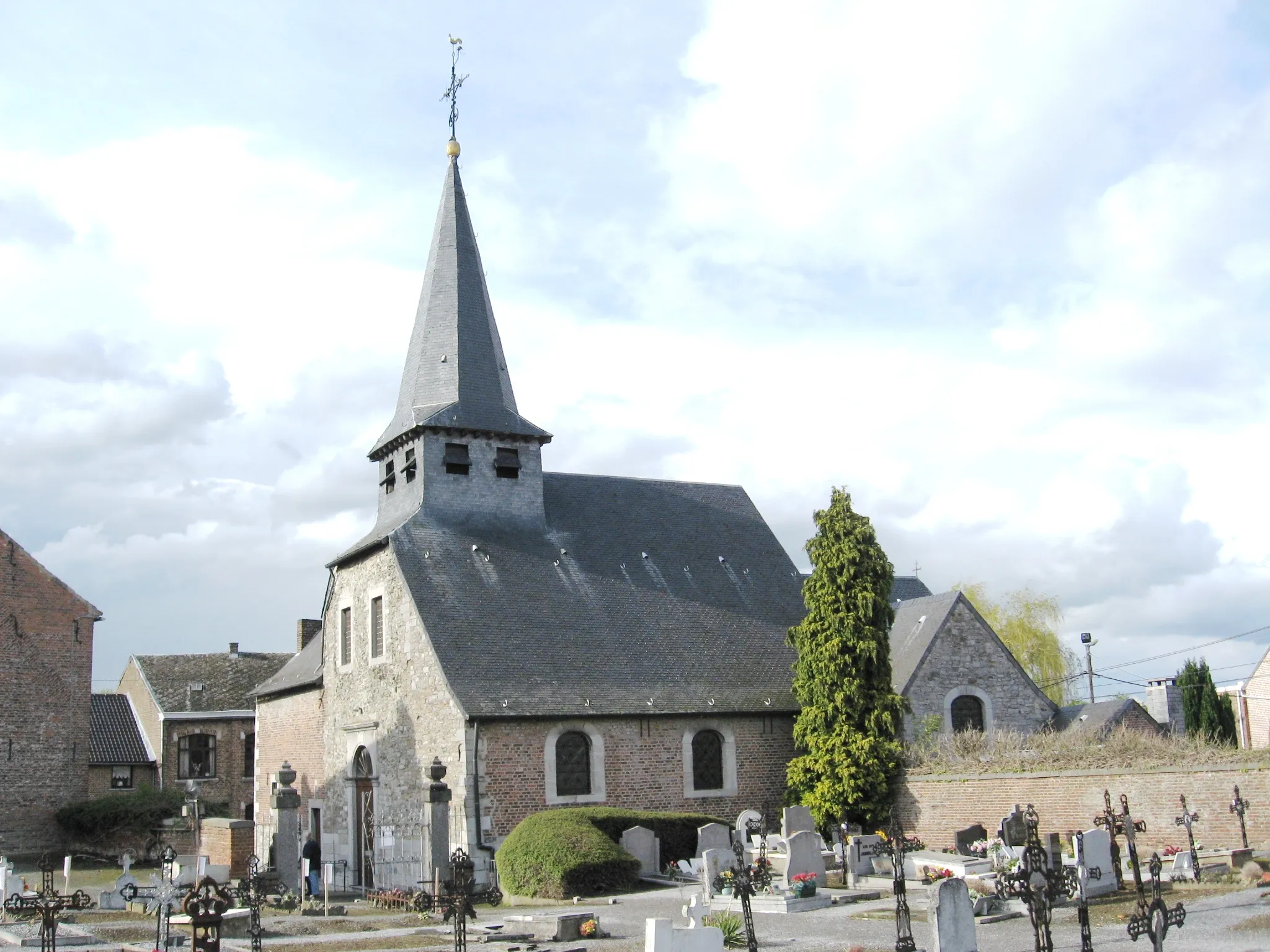 Photo showing: Church of Saint Bricius in Hollogne-sur-Geer, Geer, Liège, Belgium