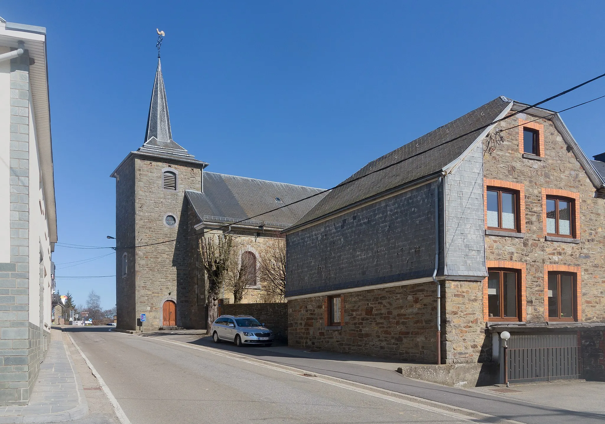 Photo showing: Robertville, church: l'église Saint-Joseph