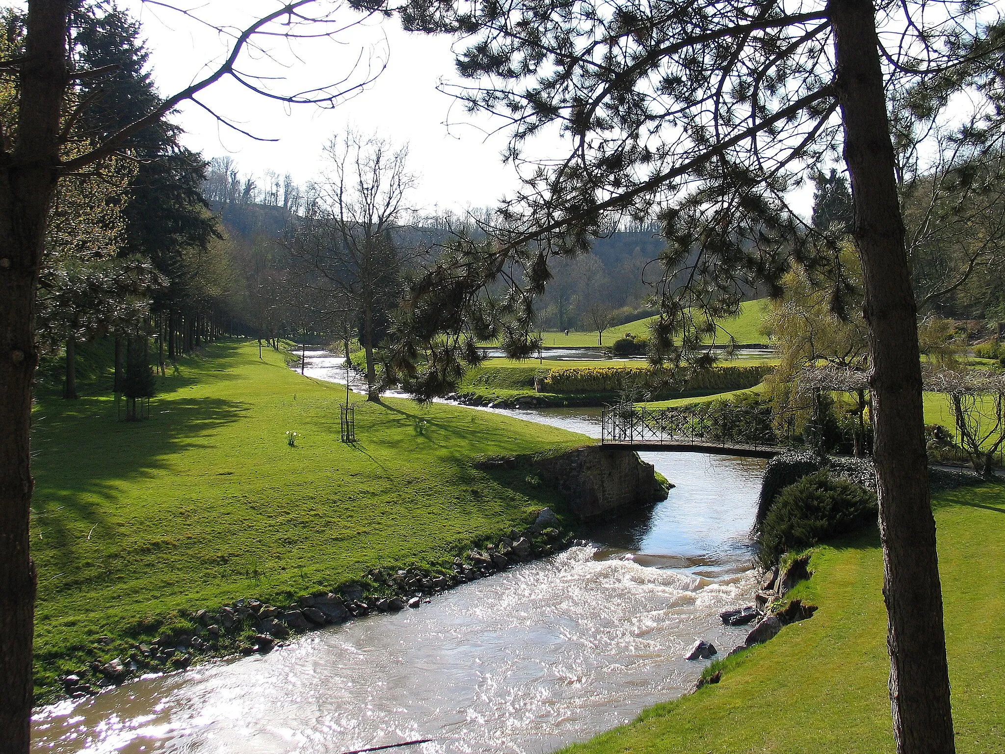 Photo showing: de Mehaigne in Huccorgne, België