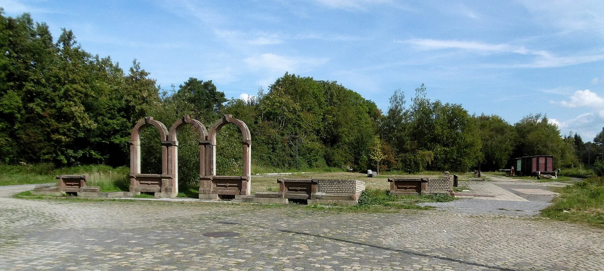 Photo showing: Gelände des ehemaligen Bahnhofs Lontzen-Herbesthal