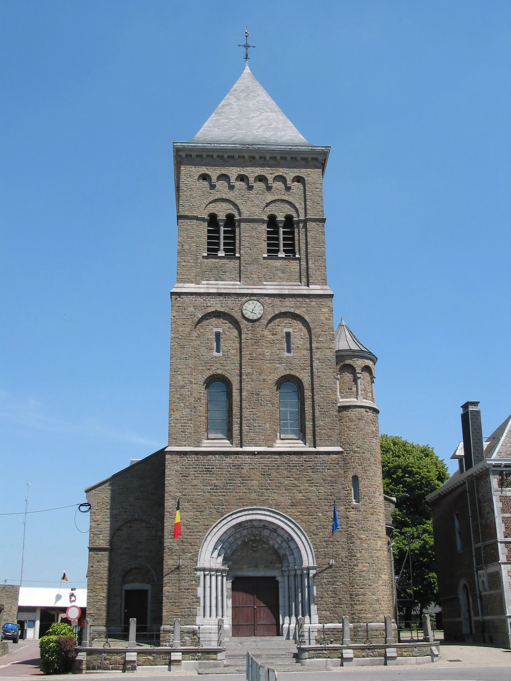 Photo showing: Battice (Belgium), the St. Vincent de de Paul church.