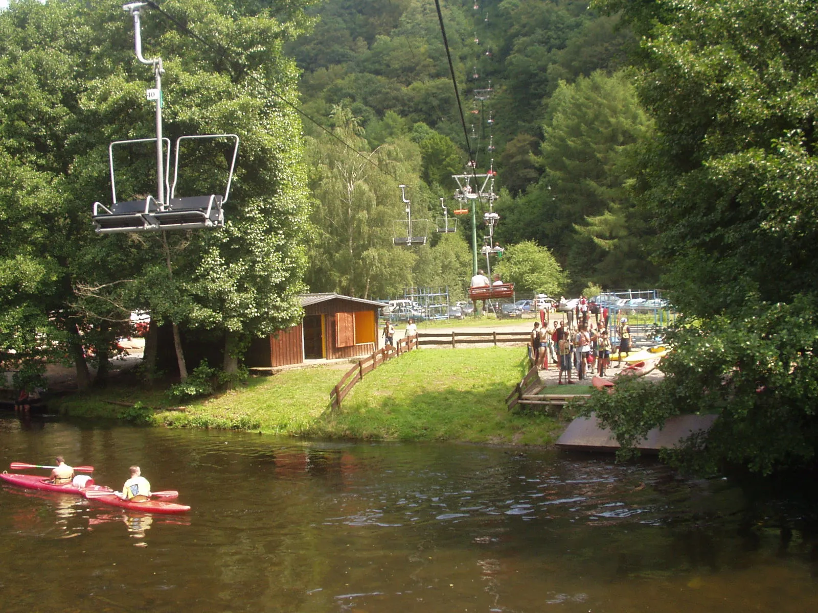 Photo showing: Kabelbaan in Plopsacoo