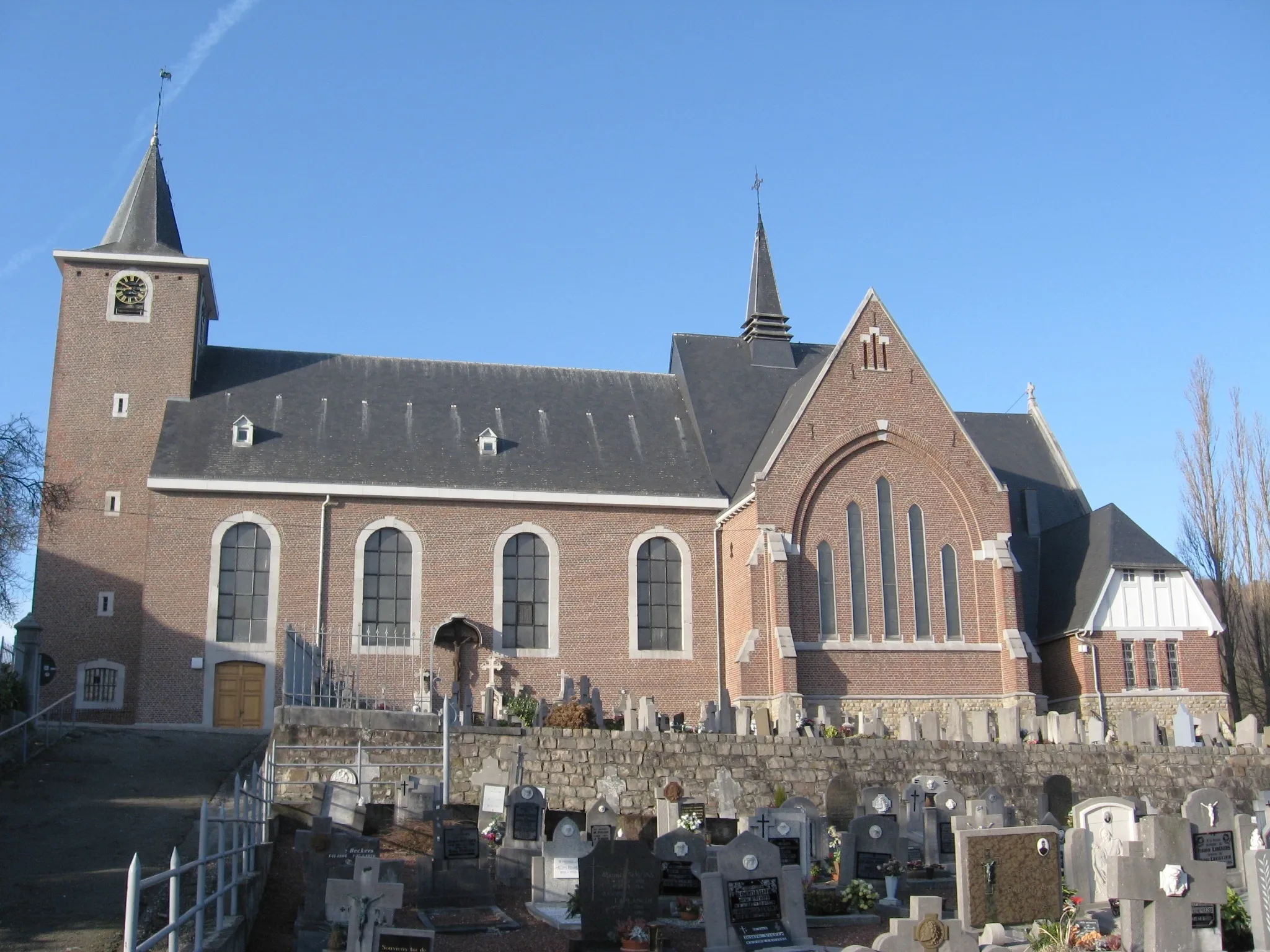 Photo showing: Church of Saint Hubert in Gemmenich, Plombières, Liège, Belgium