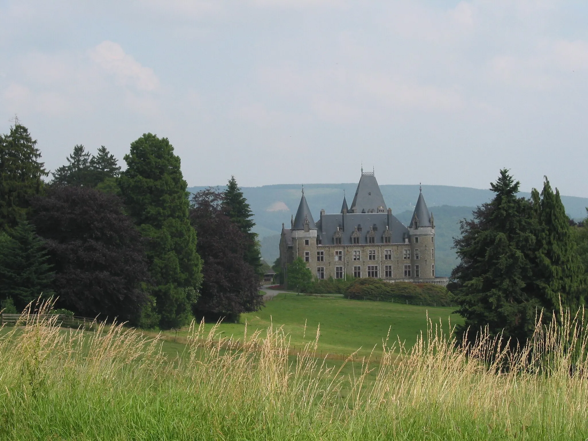 Photo showing: Stoumont (Belgium), the Froidcourt castle (1912).