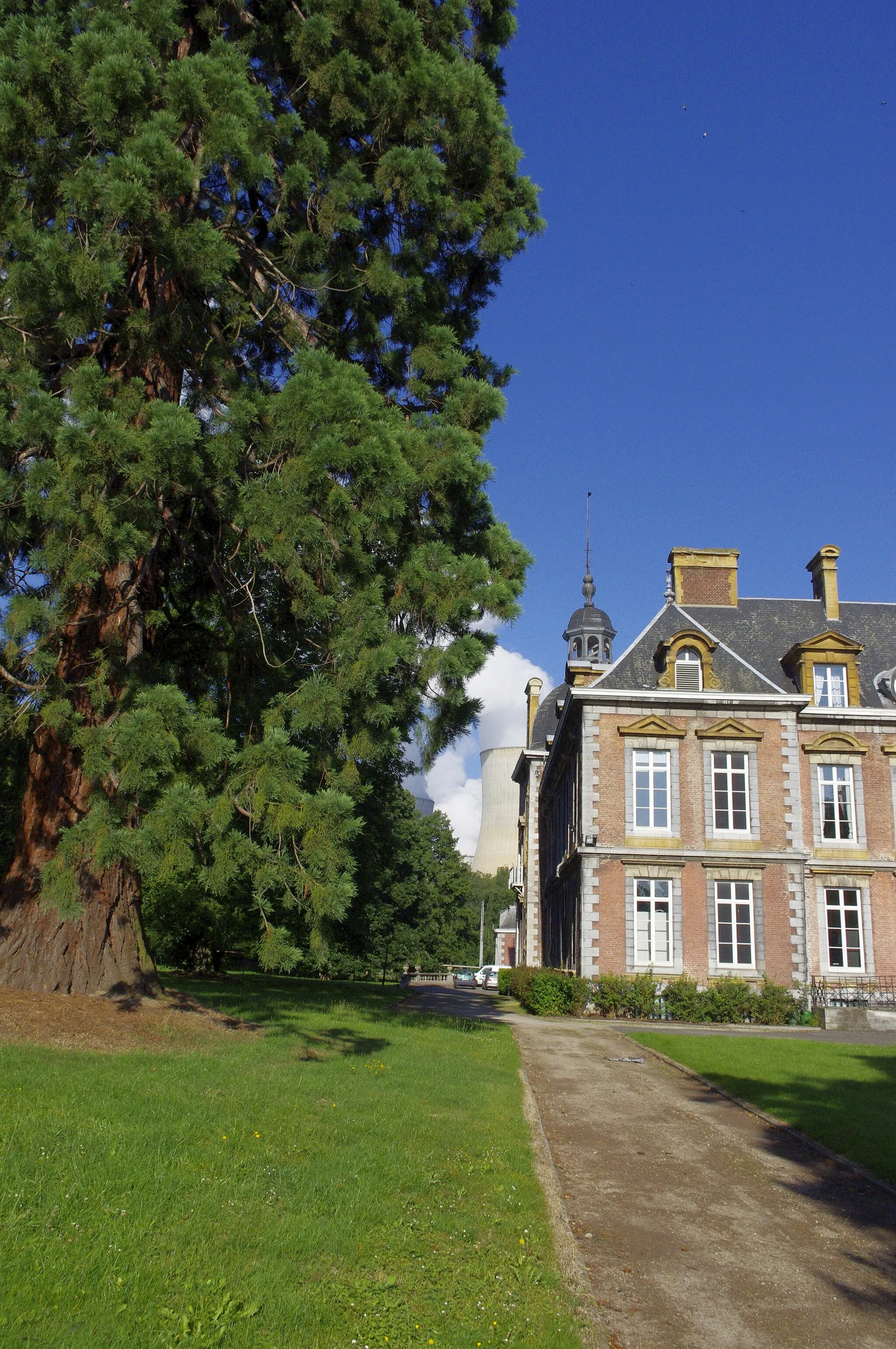 Photo showing: Château de la Neuville à Neuville-sous-Huy, Tihange, Belgique -  une partie de la façade est