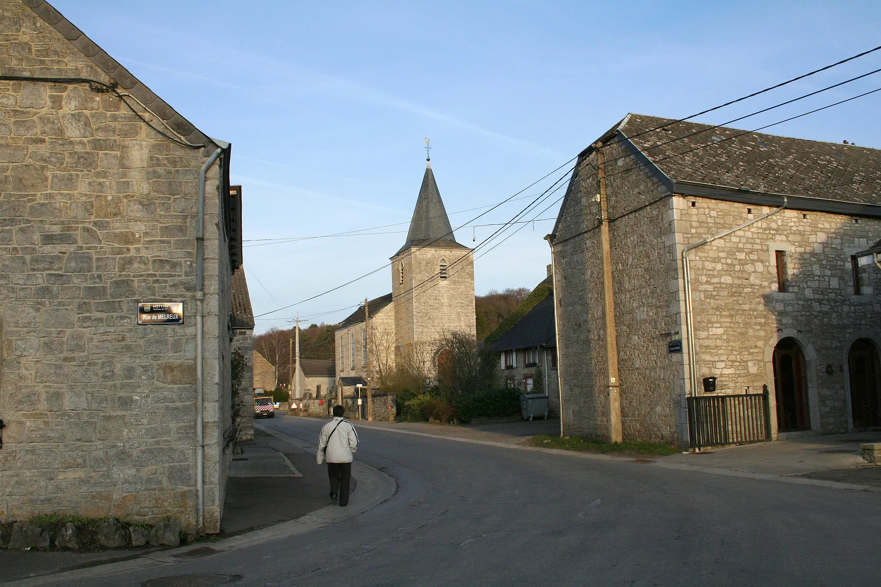 Photo showing: Ny (Belgium): view of the vilage from Melreux street.